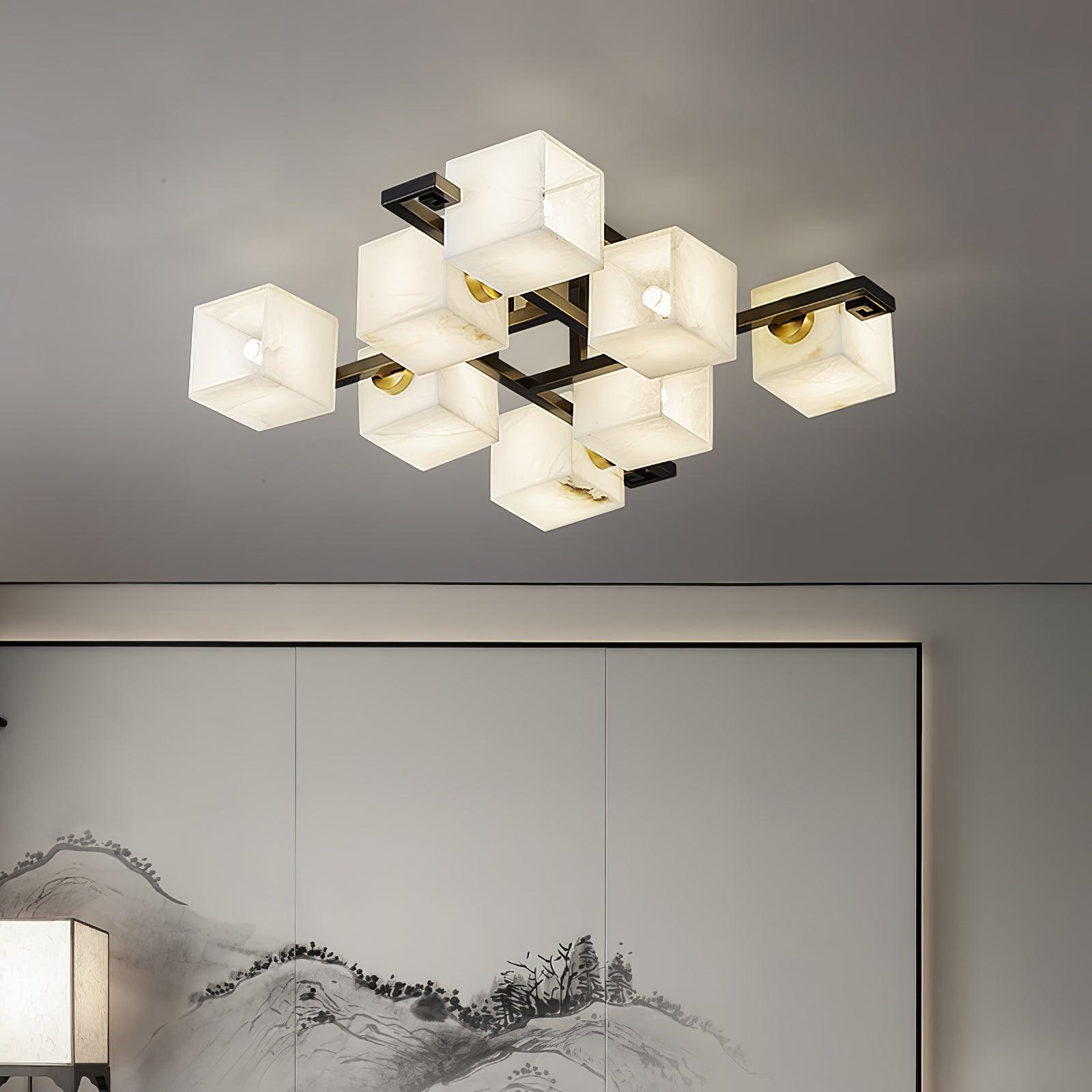 Kaelen Alabaster Ceiling Light - Blowlighting