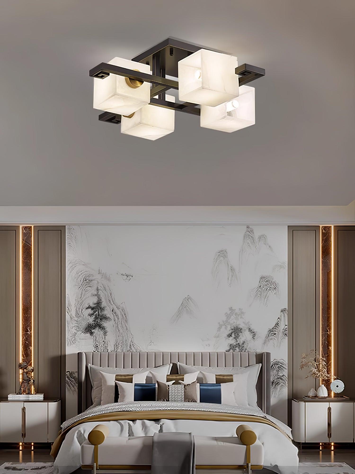 Kaelen Alabaster Ceiling Light - Blowlighting