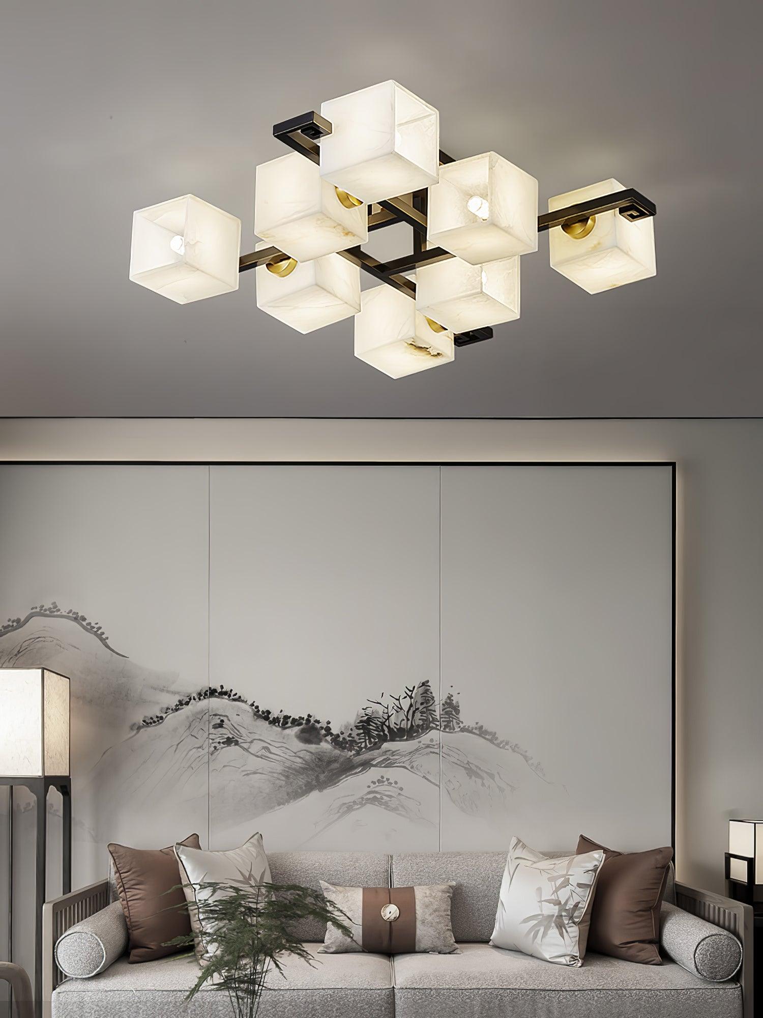 Kaelen Alabaster Ceiling Light - Blowlighting