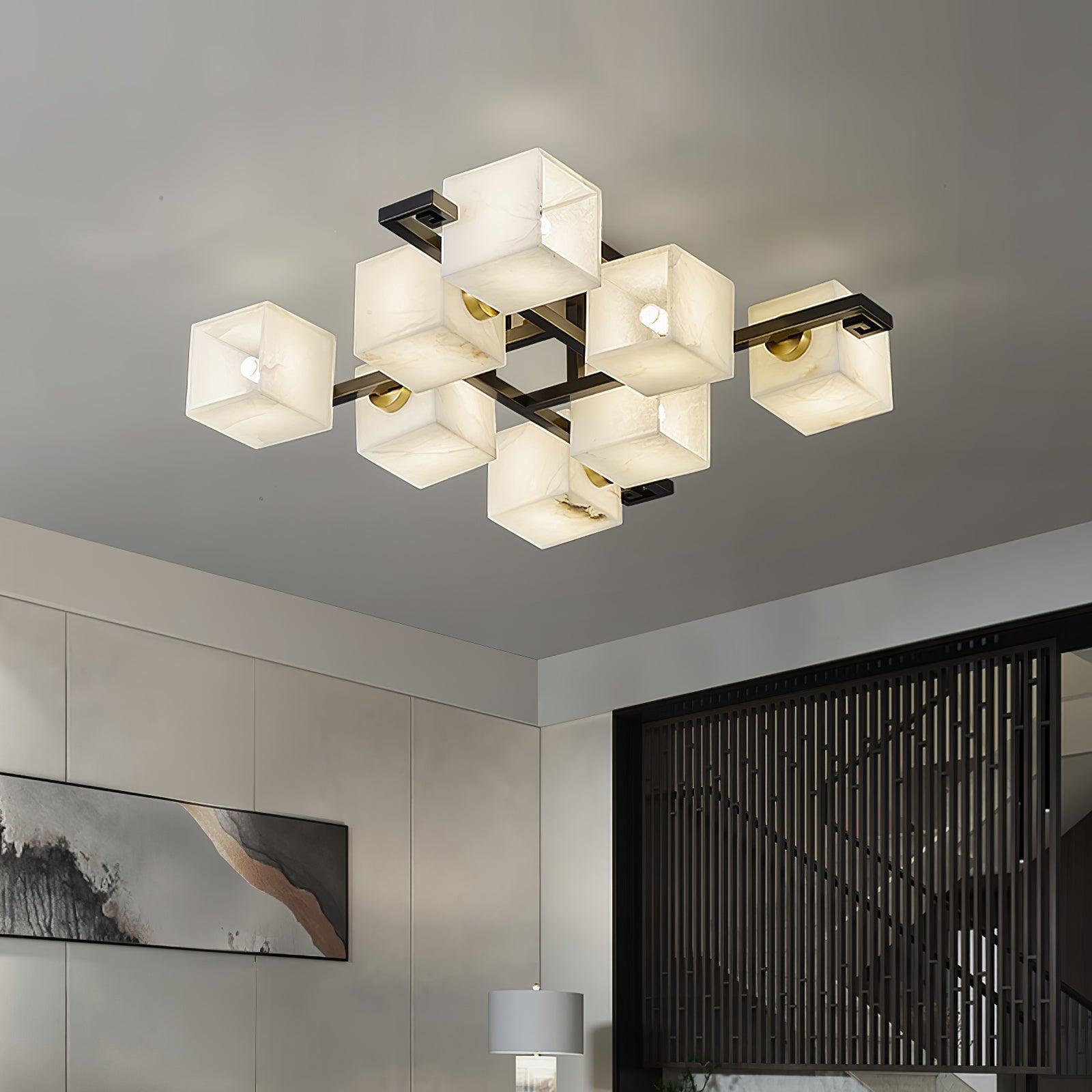 Kaelen Alabaster Ceiling Light - Blowlighting