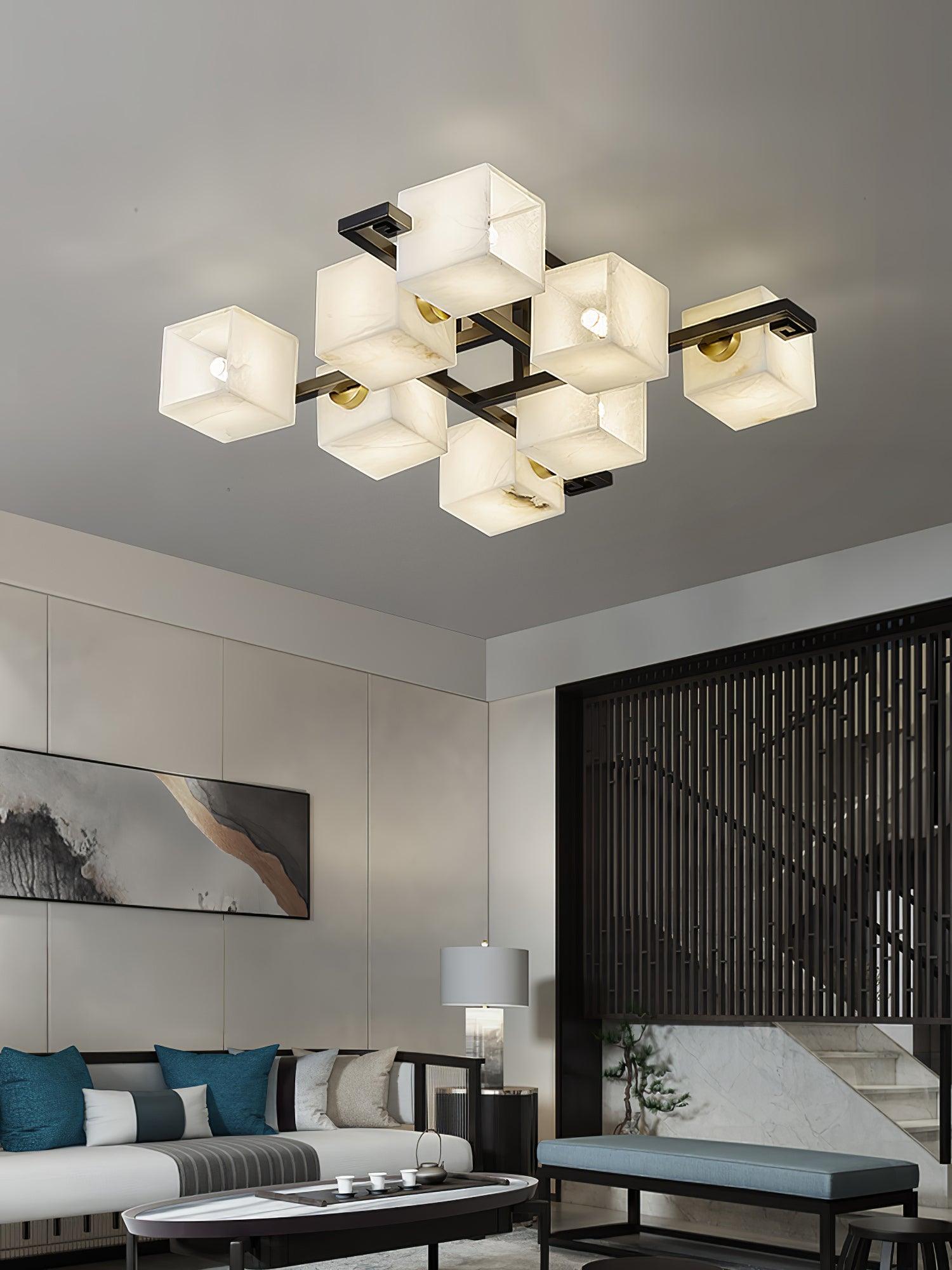 Kaelen Alabaster Ceiling Light - Blowlighting