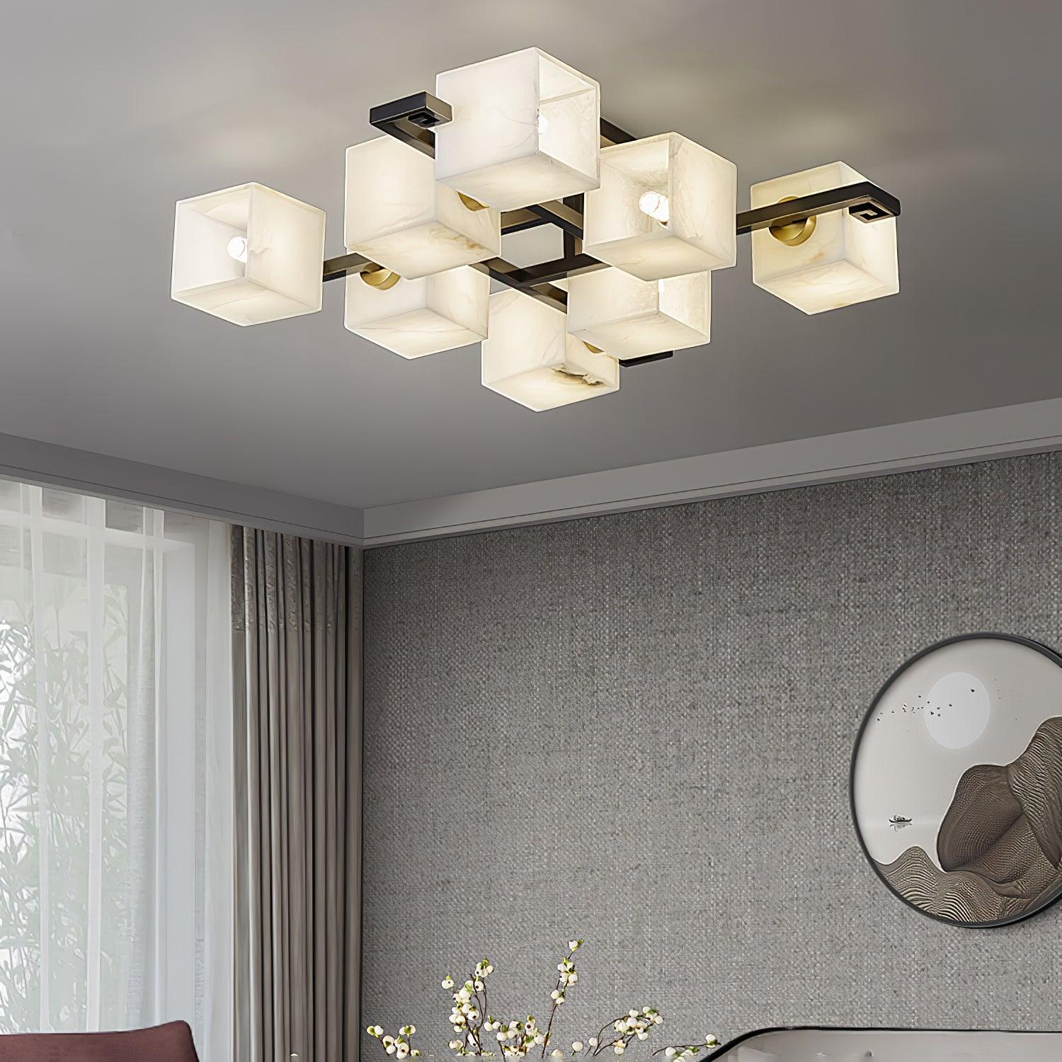 Kaelen Alabaster Ceiling Light - Blowlighting