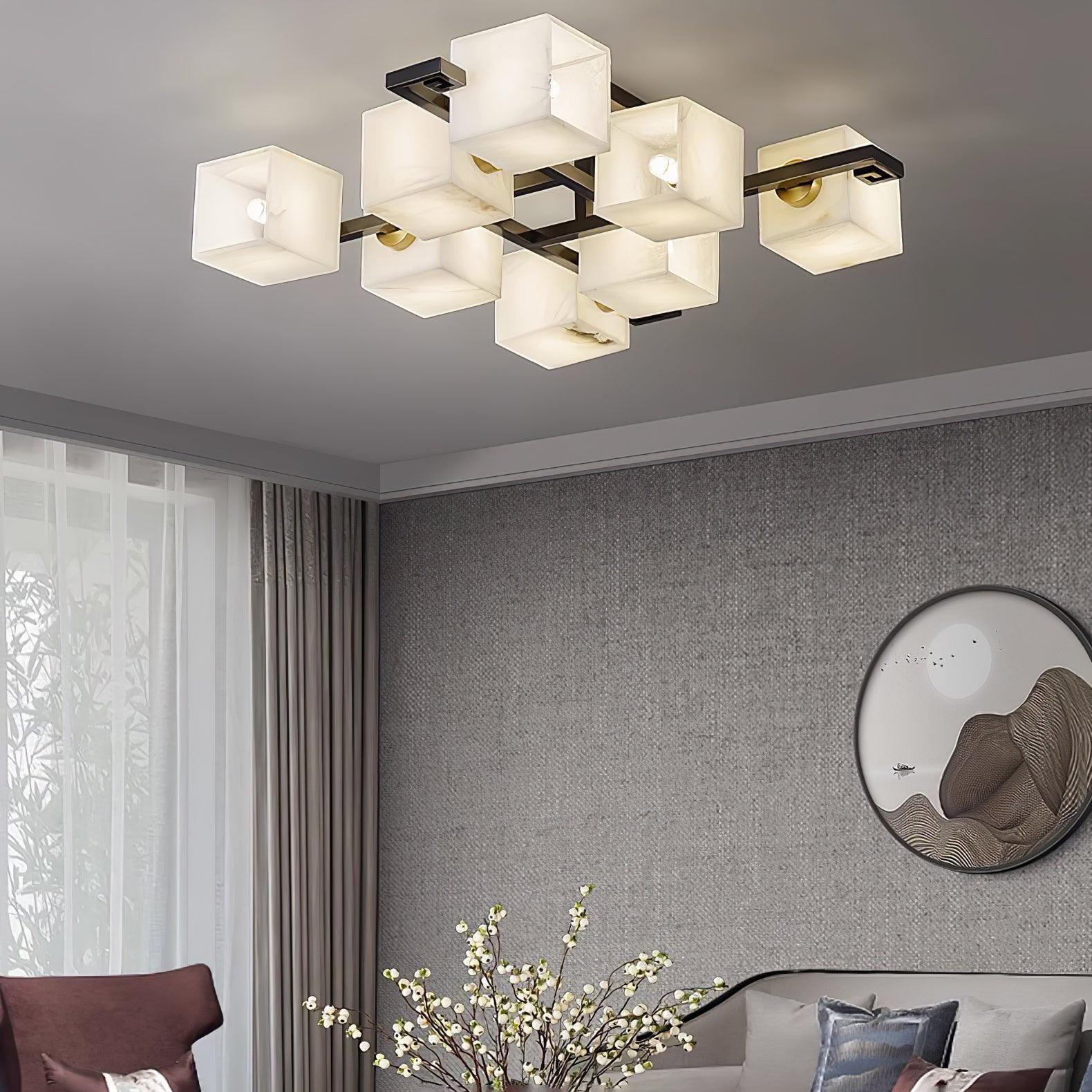 Kaelen Alabaster Ceiling Light - Blowlighting