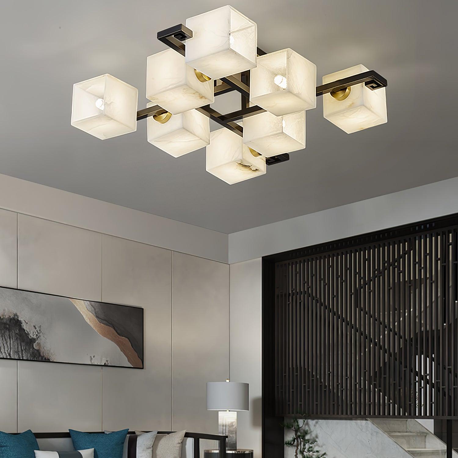 Kaelen Alabaster Ceiling Light - Blowlighting
