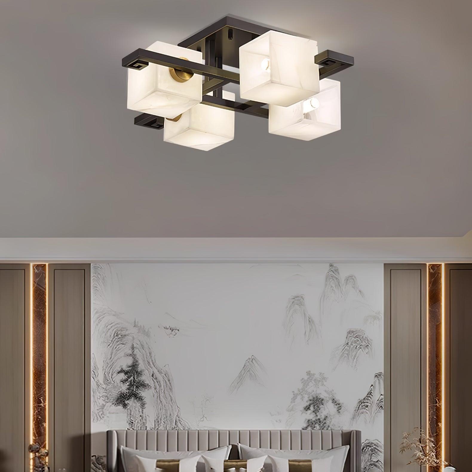 Kaelen Alabaster Ceiling Light - Blowlighting