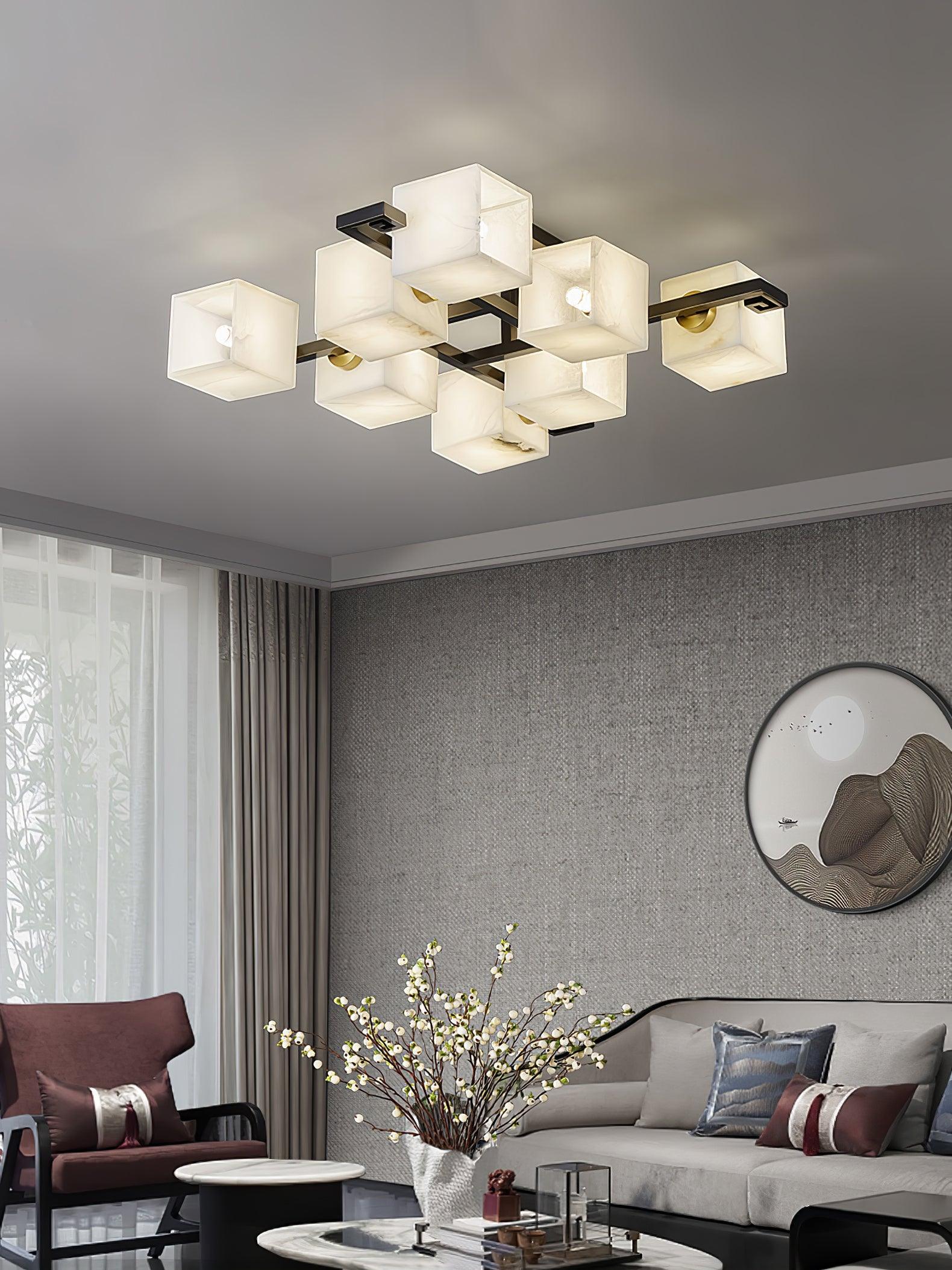 Kaelen Alabaster Ceiling Light - Blowlighting