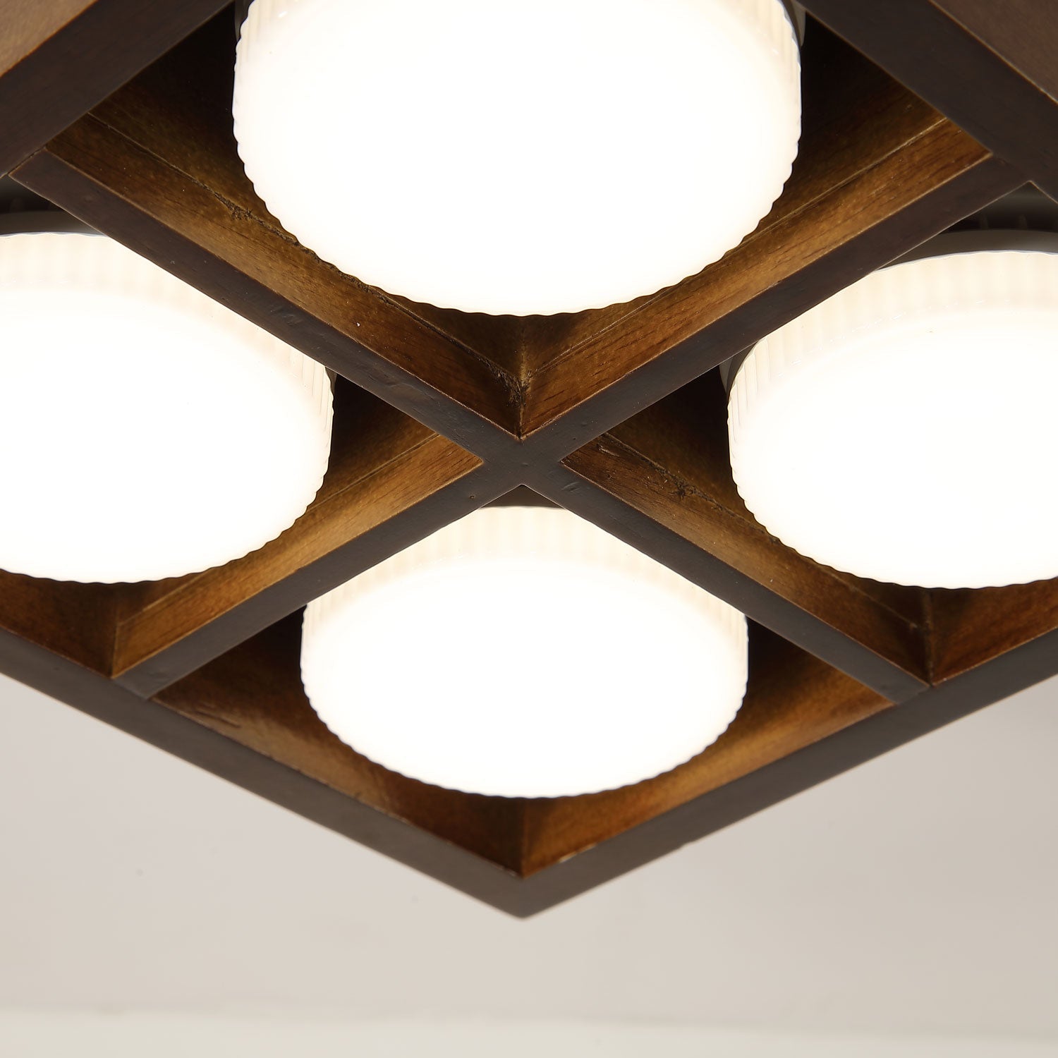 Eliza Minimalist Wood Ceiling Light - Blowlighting