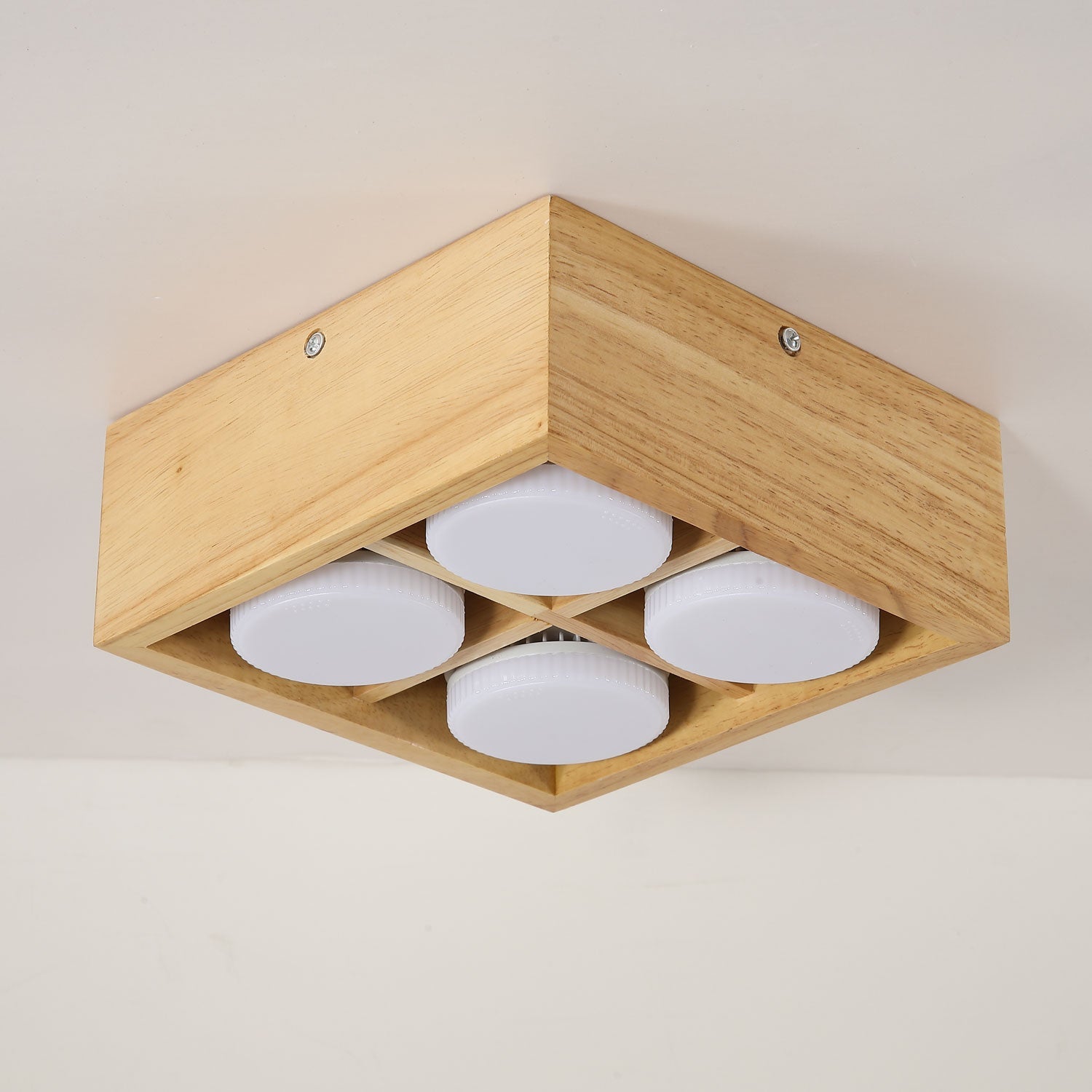 Eliza Minimalist Wood Ceiling Light - Blowlighting