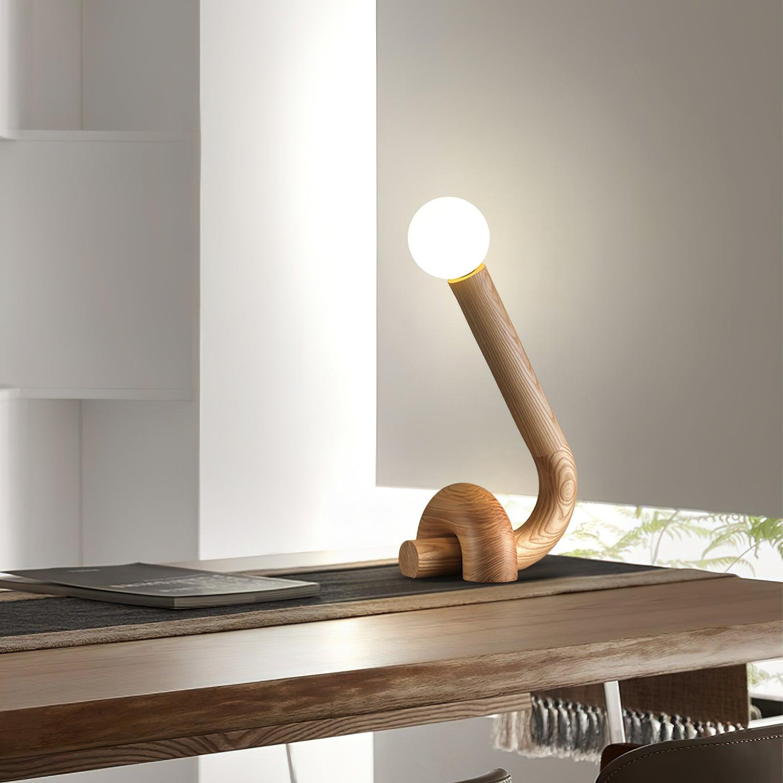 Arcus Fashion Wood Table Lamp - Blowlighting