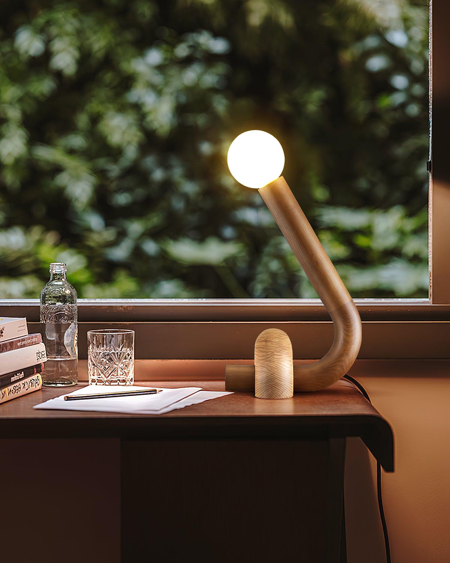 Arcus Fashion Wood Table Lamp - Blowlighting