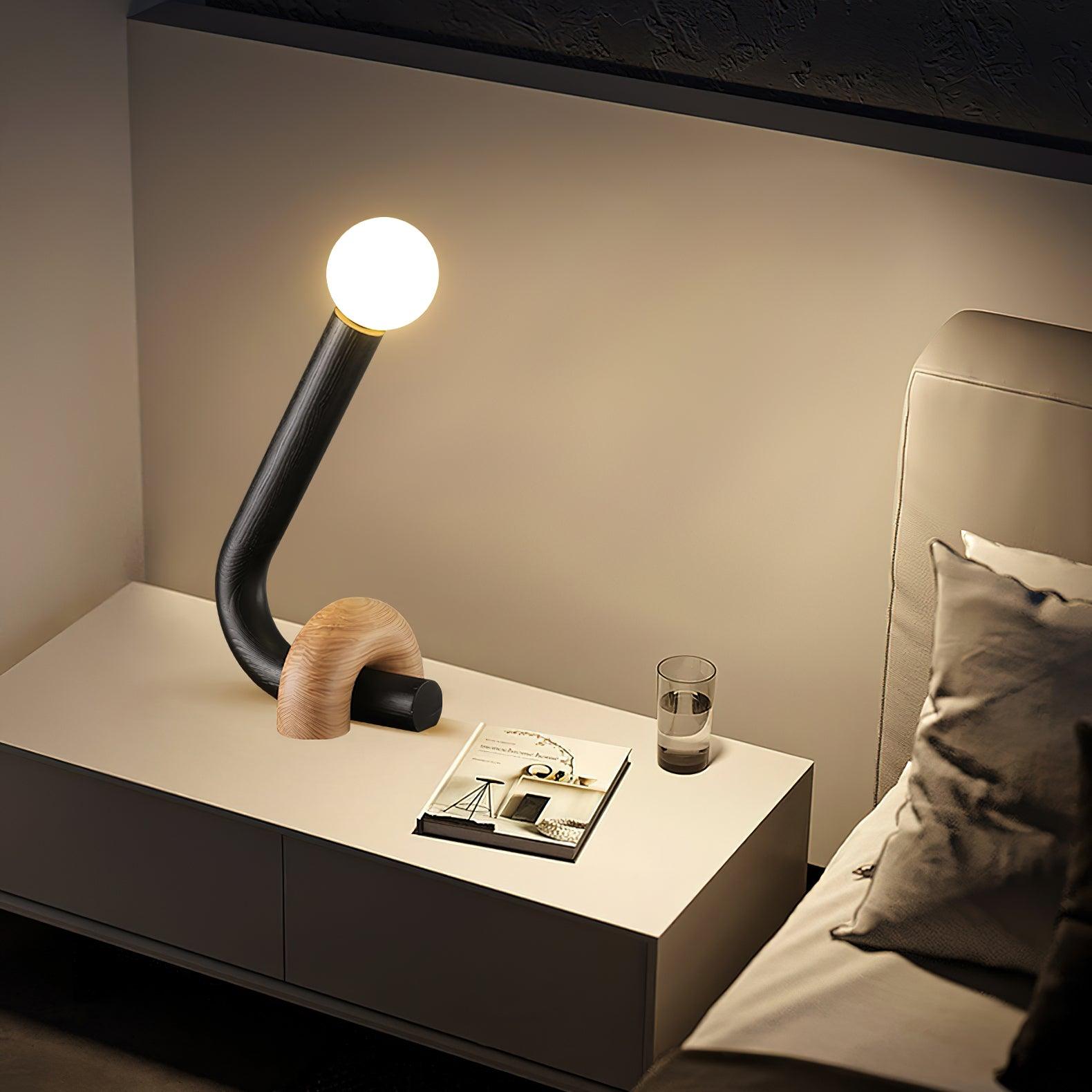 Arcus Fashion Wood Table Lamp - Blowlighting