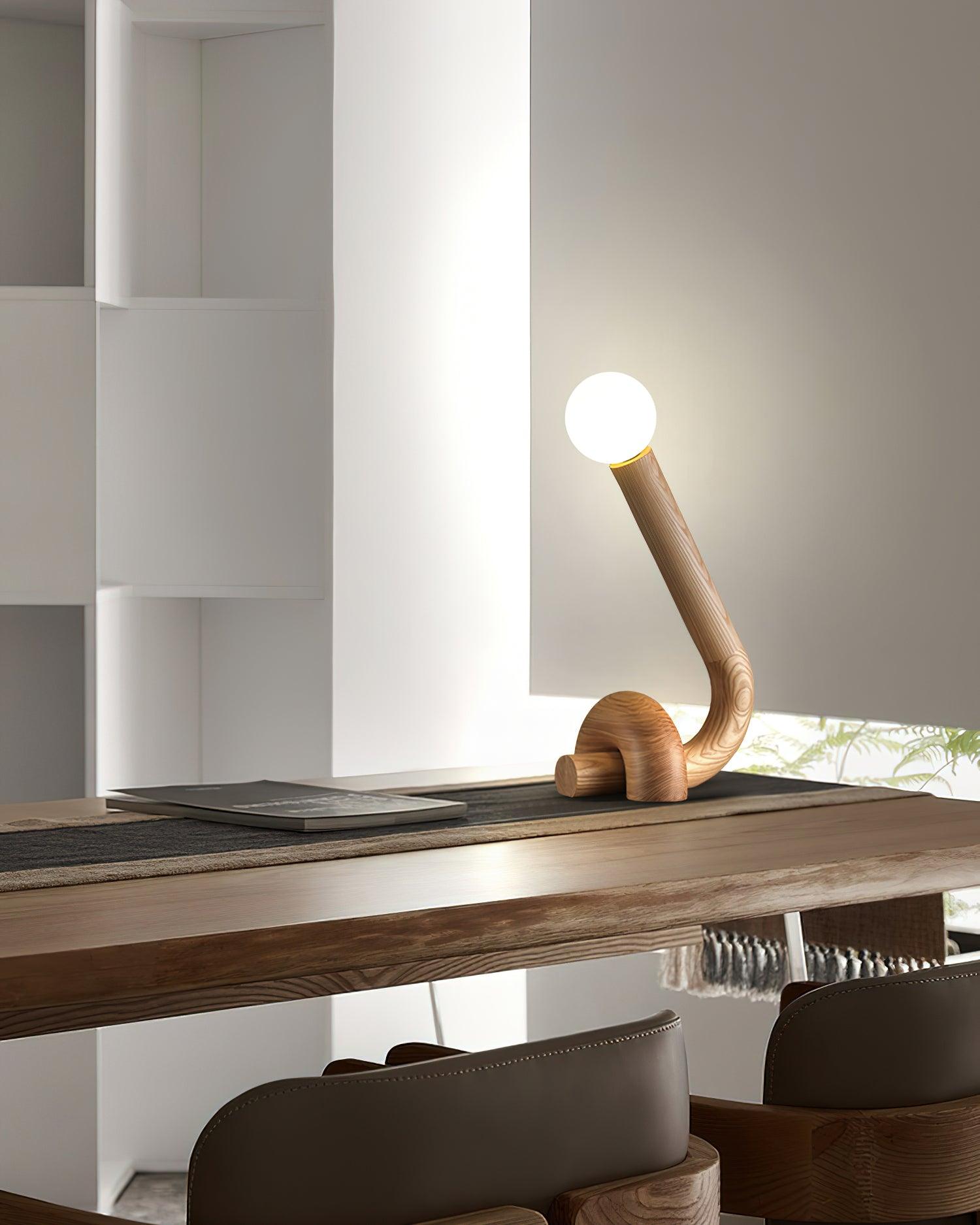 Arcus Fashion Wood Table Lamp - Blowlighting