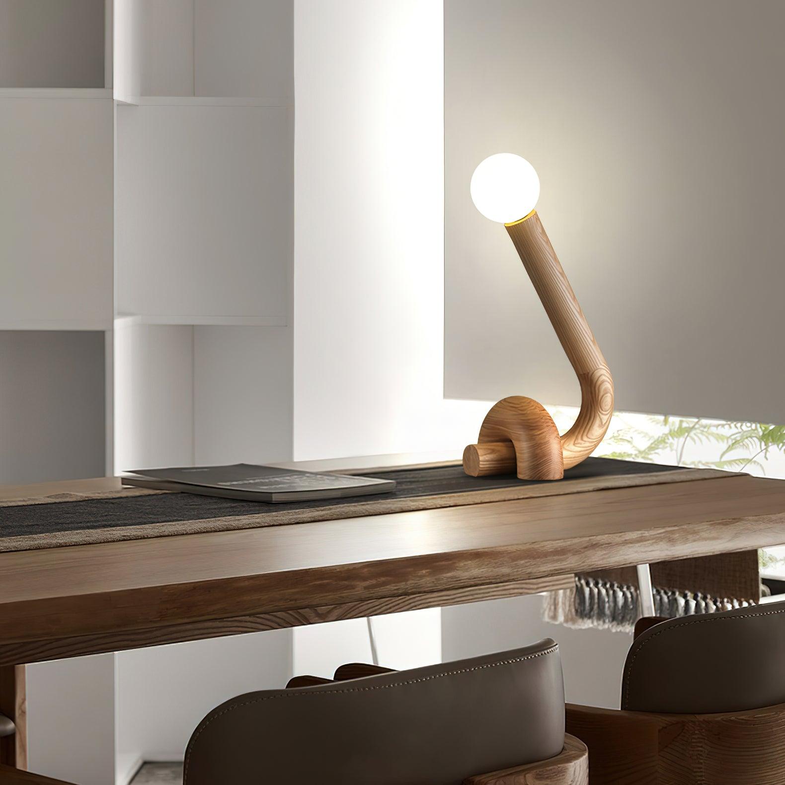 Arcus Fashion Wood Table Lamp - Blowlighting