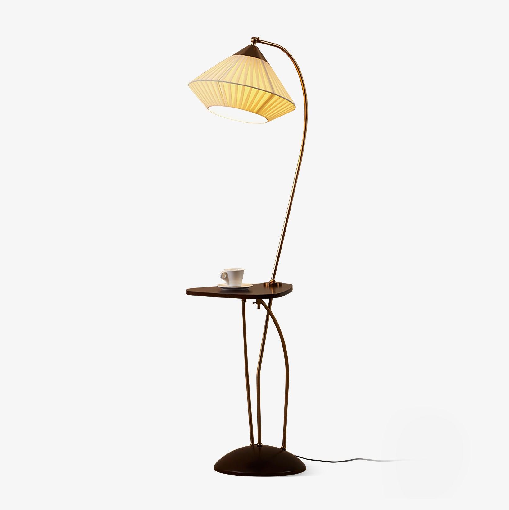 Curve With Table Floor Lamp - Blowlighting
