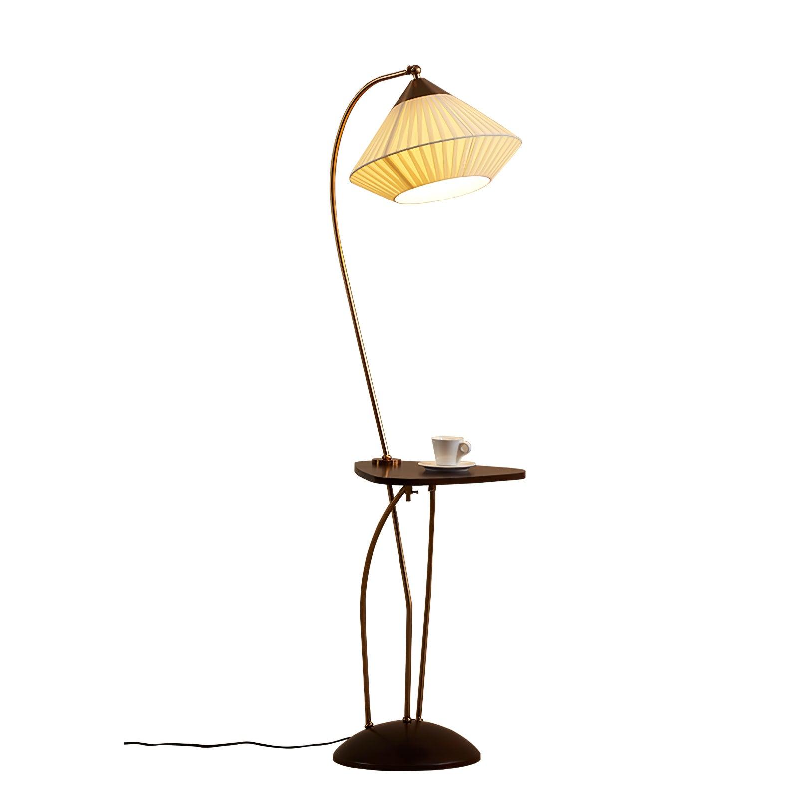 Curve With Table Floor Lamp - Blowlighting