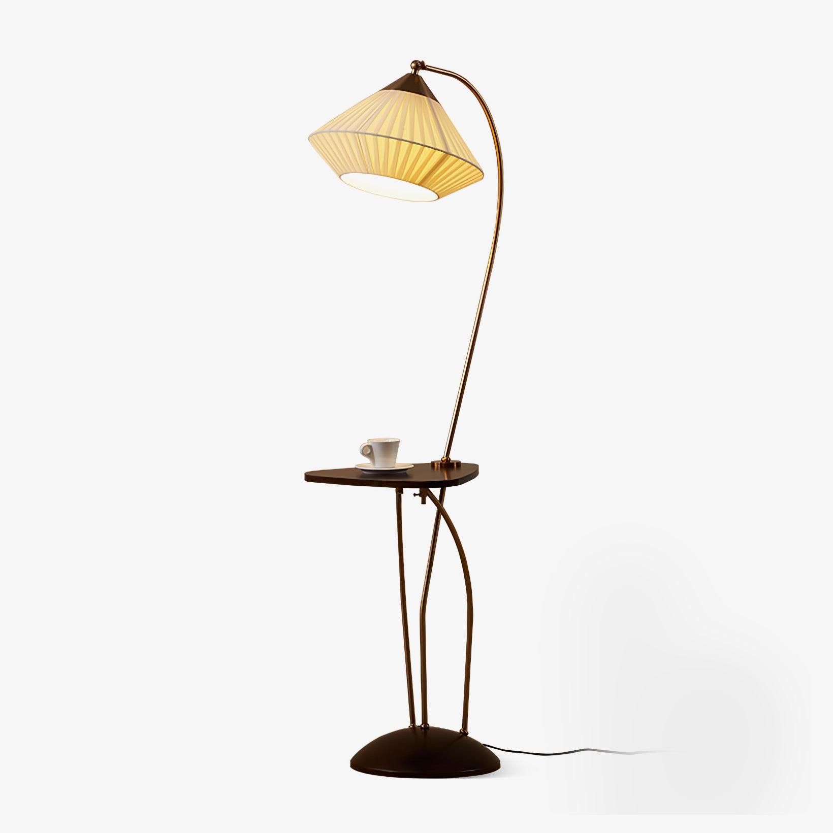 Curve With Table Floor Lamp - Blowlighting
