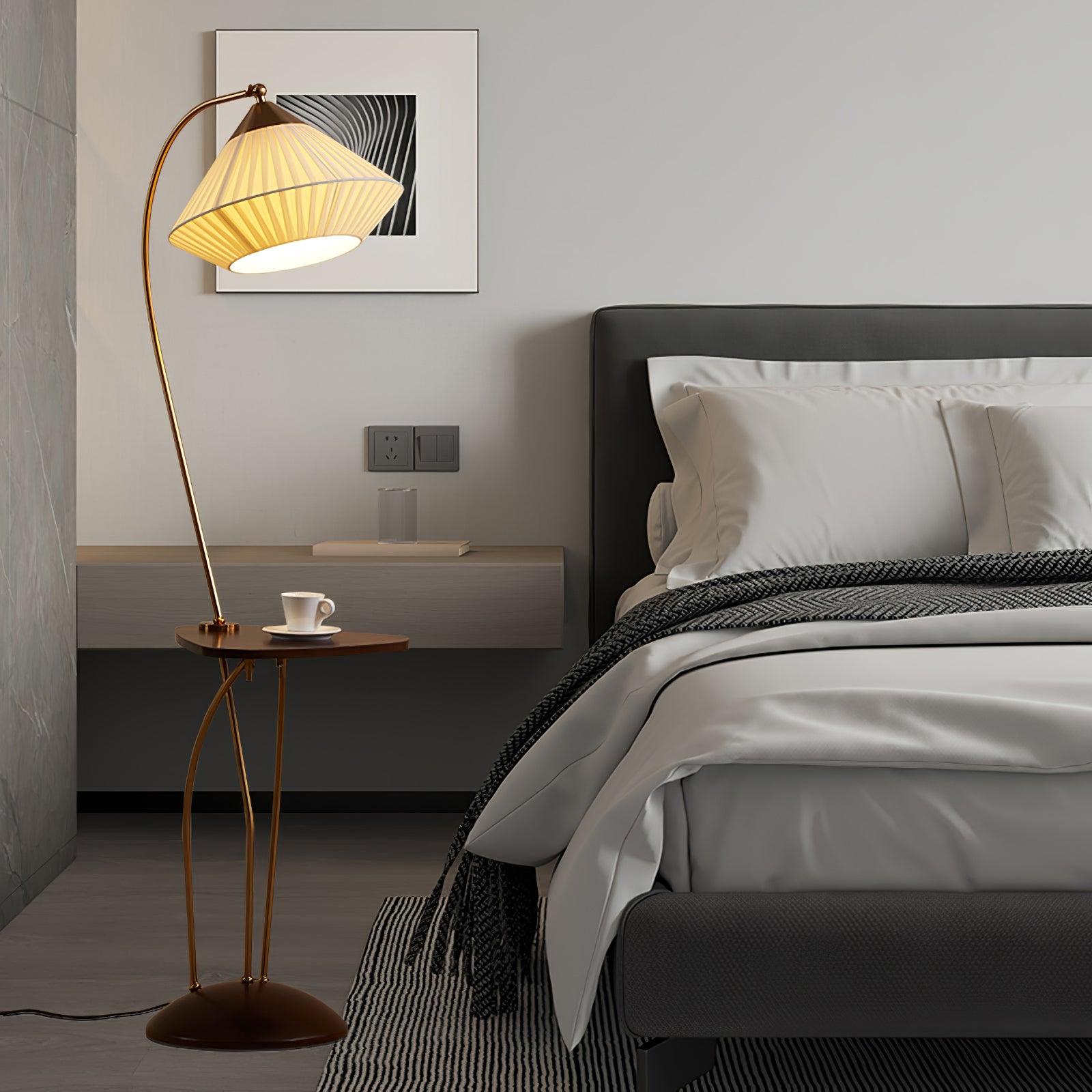 Curve With Table Floor Lamp - Blowlighting