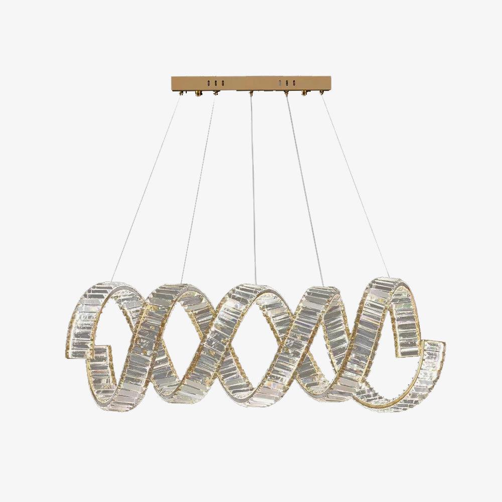 Curved LED Chandelier - Blowlighting