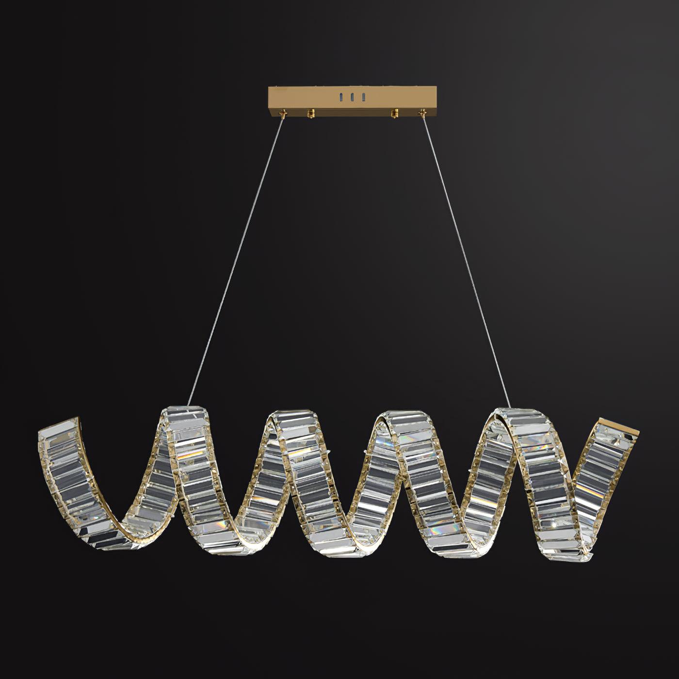 Curved LED Chandelier - Blowlighting