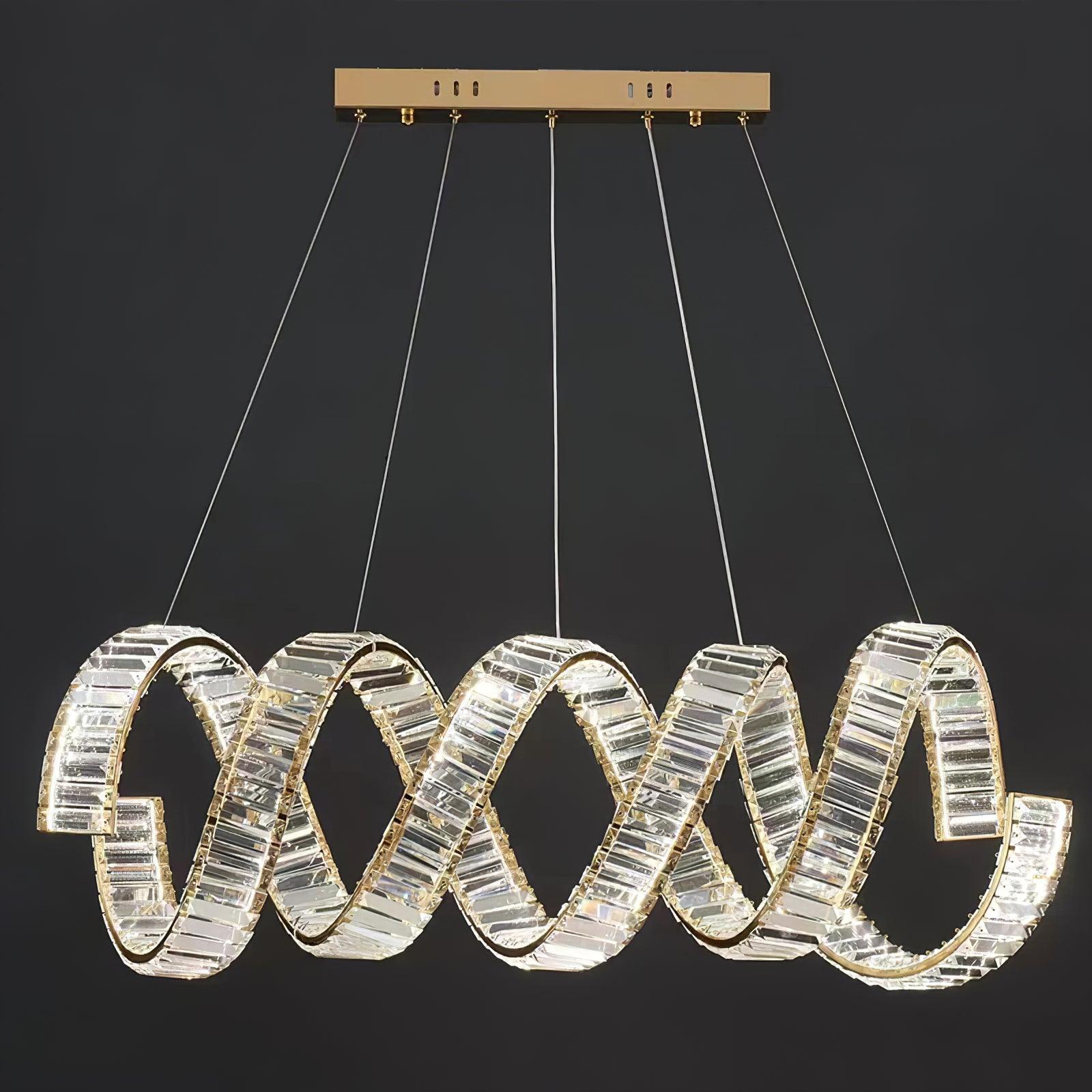 Curved LED Chandelier - Blowlighting