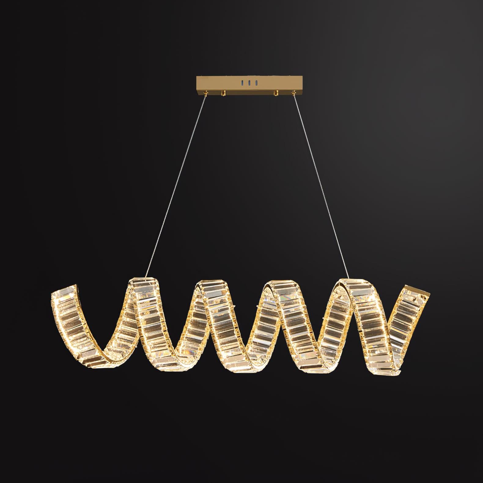 Curved LED Chandelier - Blowlighting