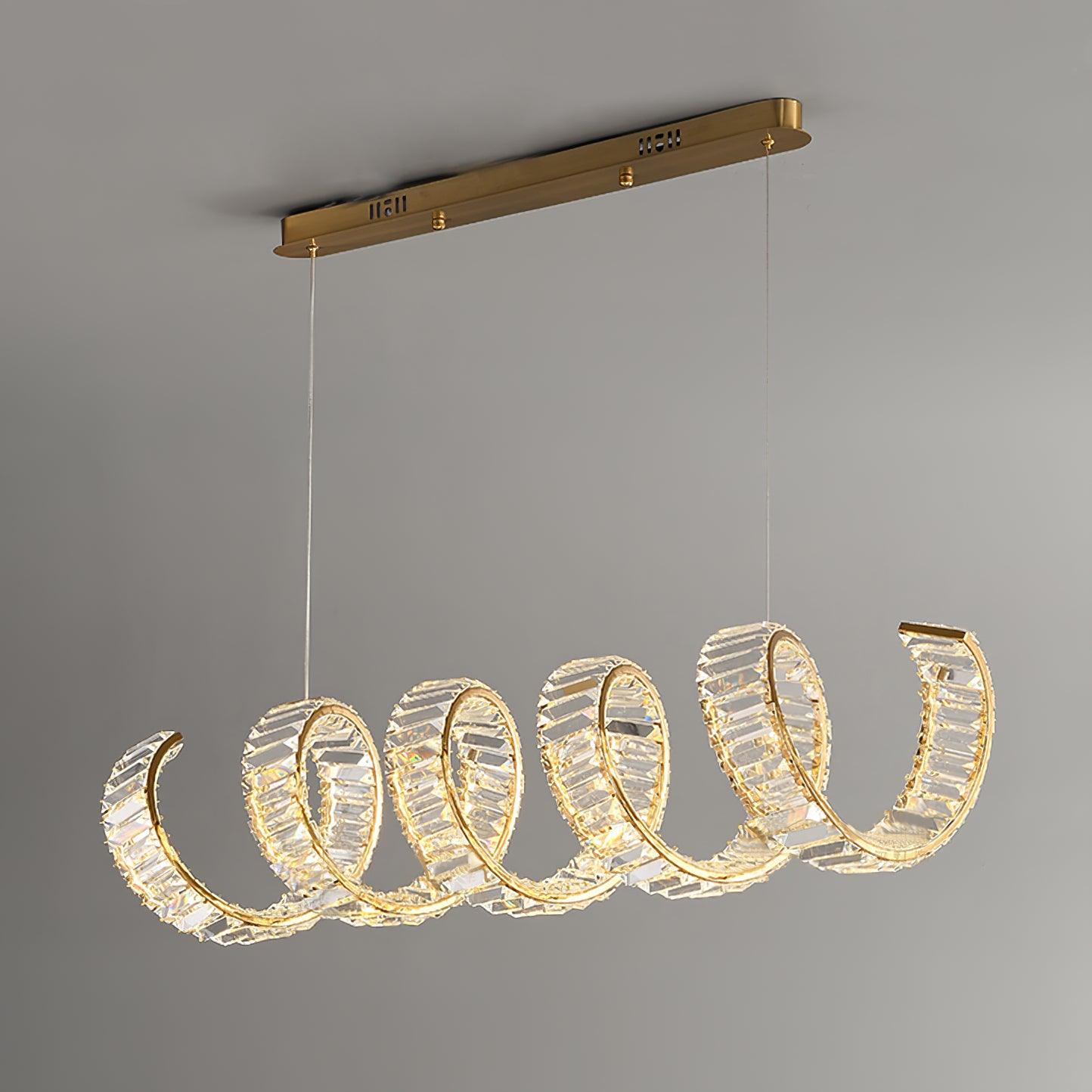 Curved LED Chandelier - Blowlighting