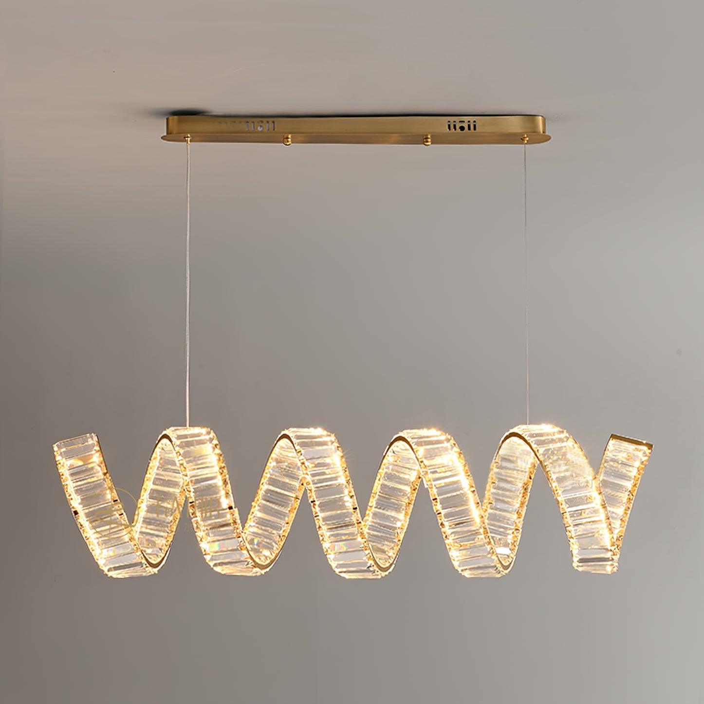Curved LED Chandelier - Blowlighting