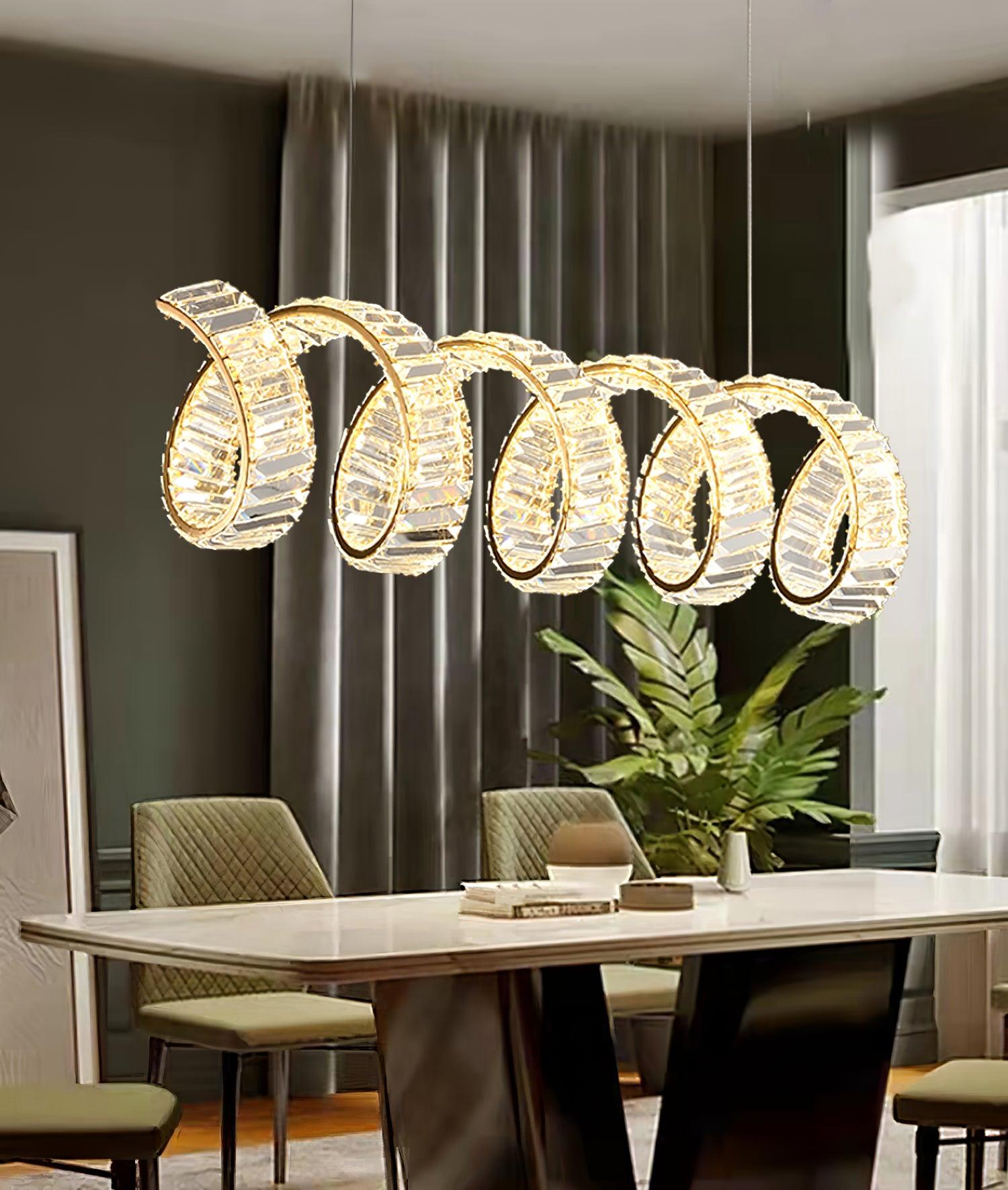 Curved LED Chandelier - Blowlighting