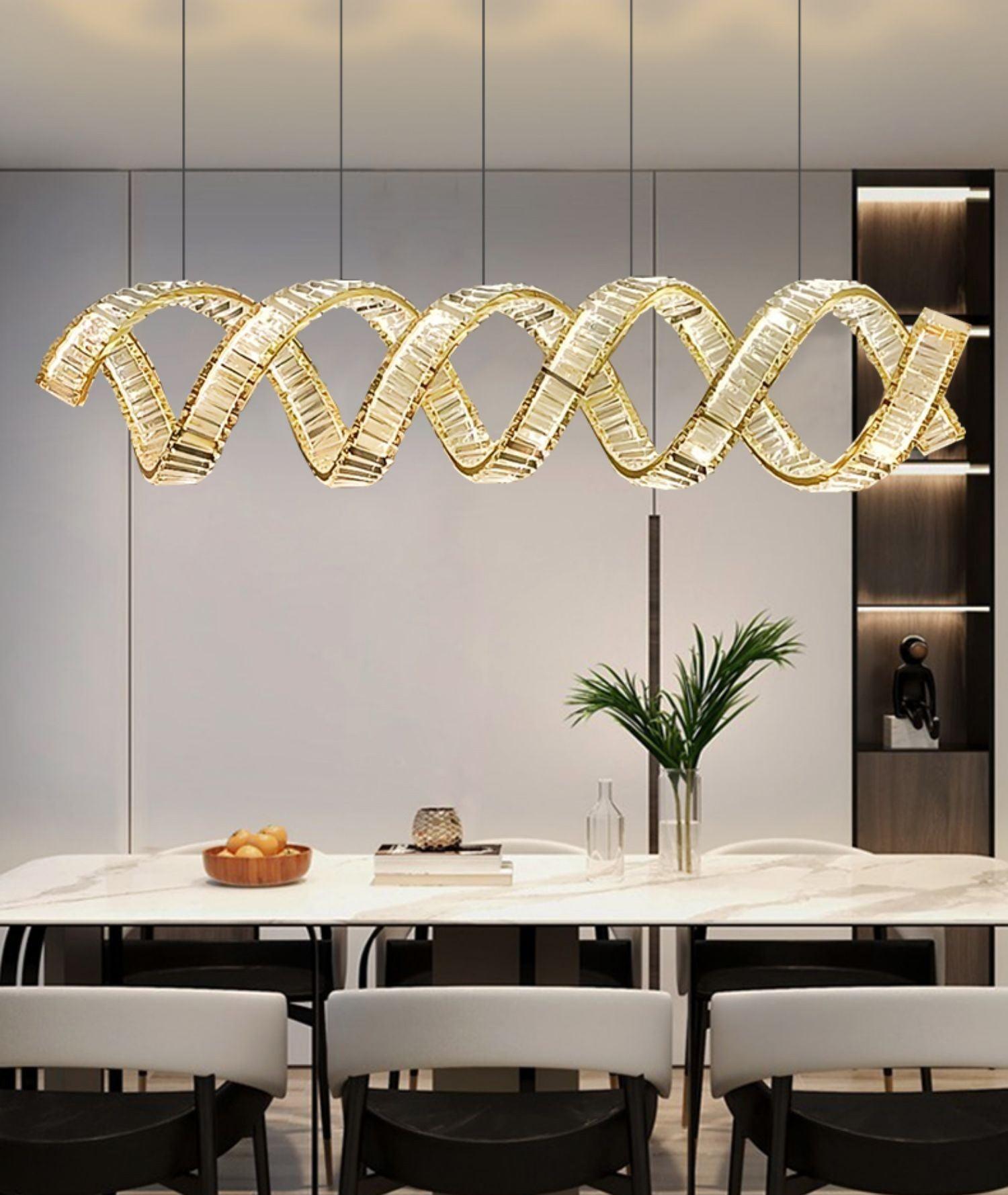 Curved LED Chandelier - Blowlighting