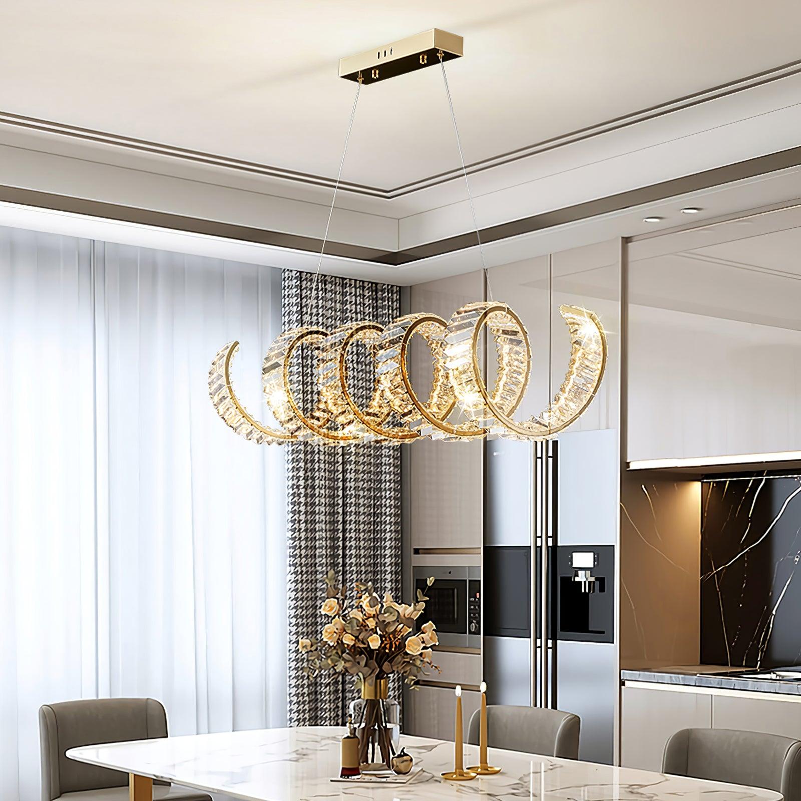 Curved LED Chandelier - Blowlighting