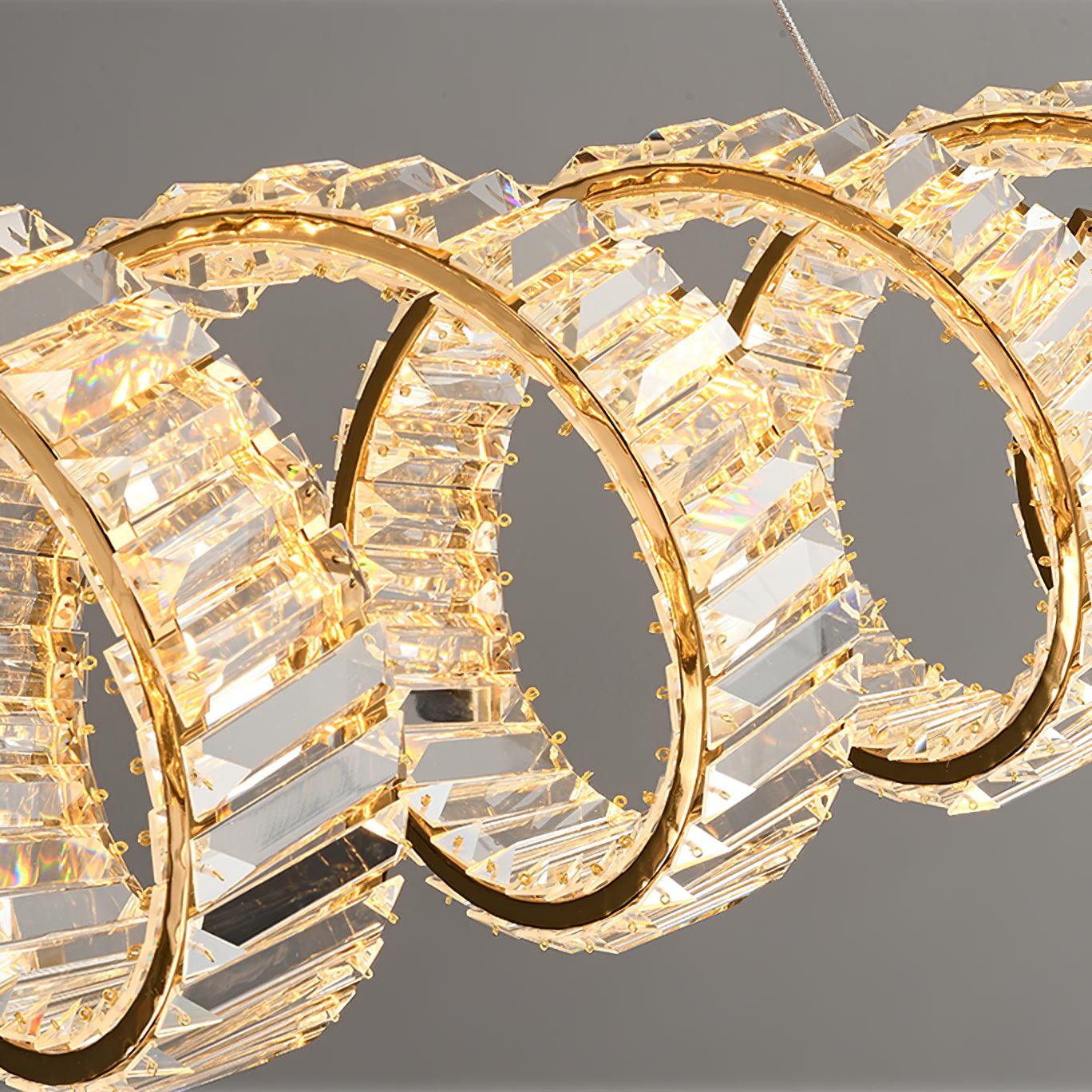 Curved LED Chandelier - Blowlighting