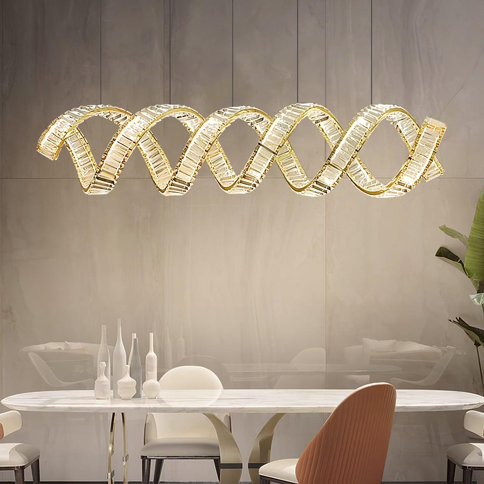 Curved LED Chandelier - Blowlighting