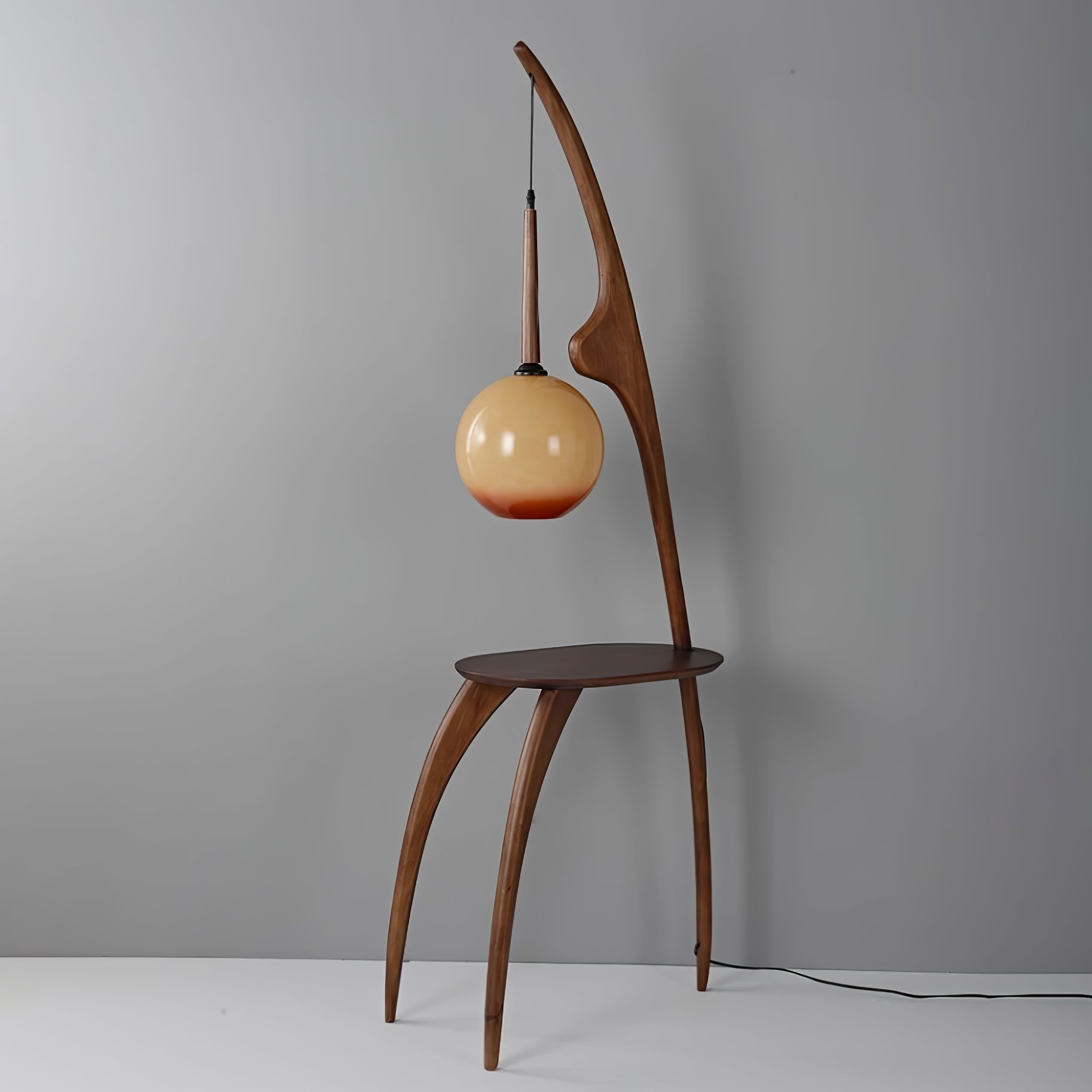 Curved Mantis Arm Floor Lamp - Blowlighting