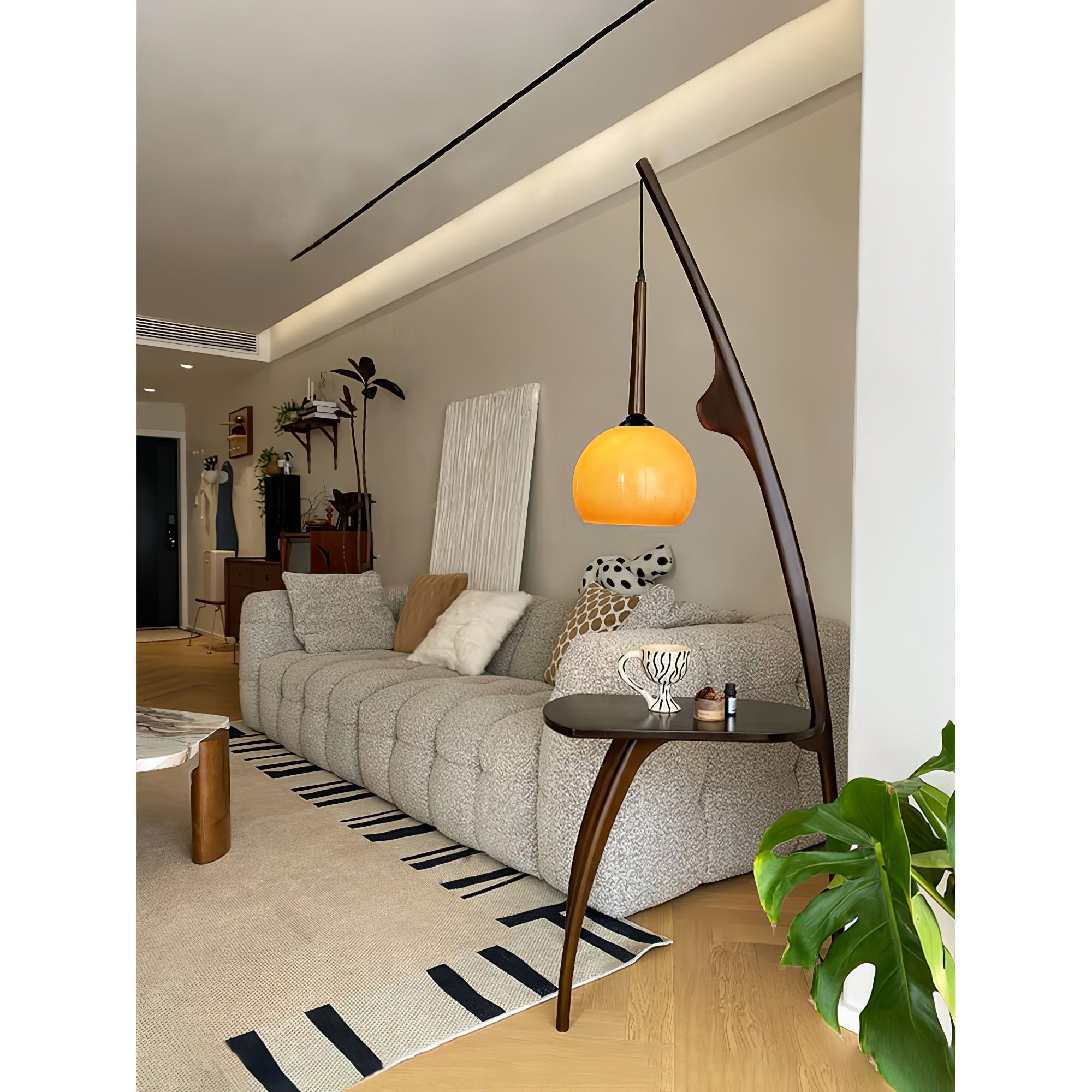Curved Mantis Arm Floor Lamp - Blowlighting