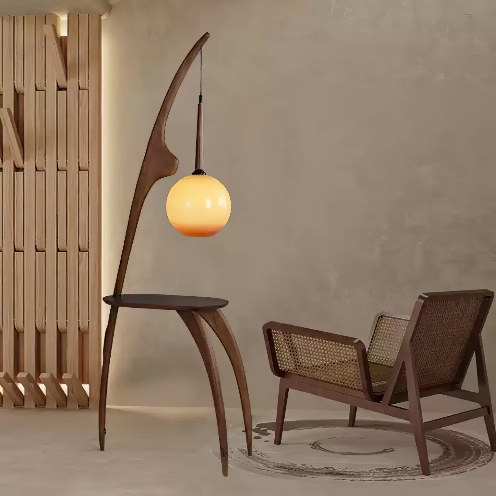 Curved Mantis Arm Floor Lamp - Blowlighting