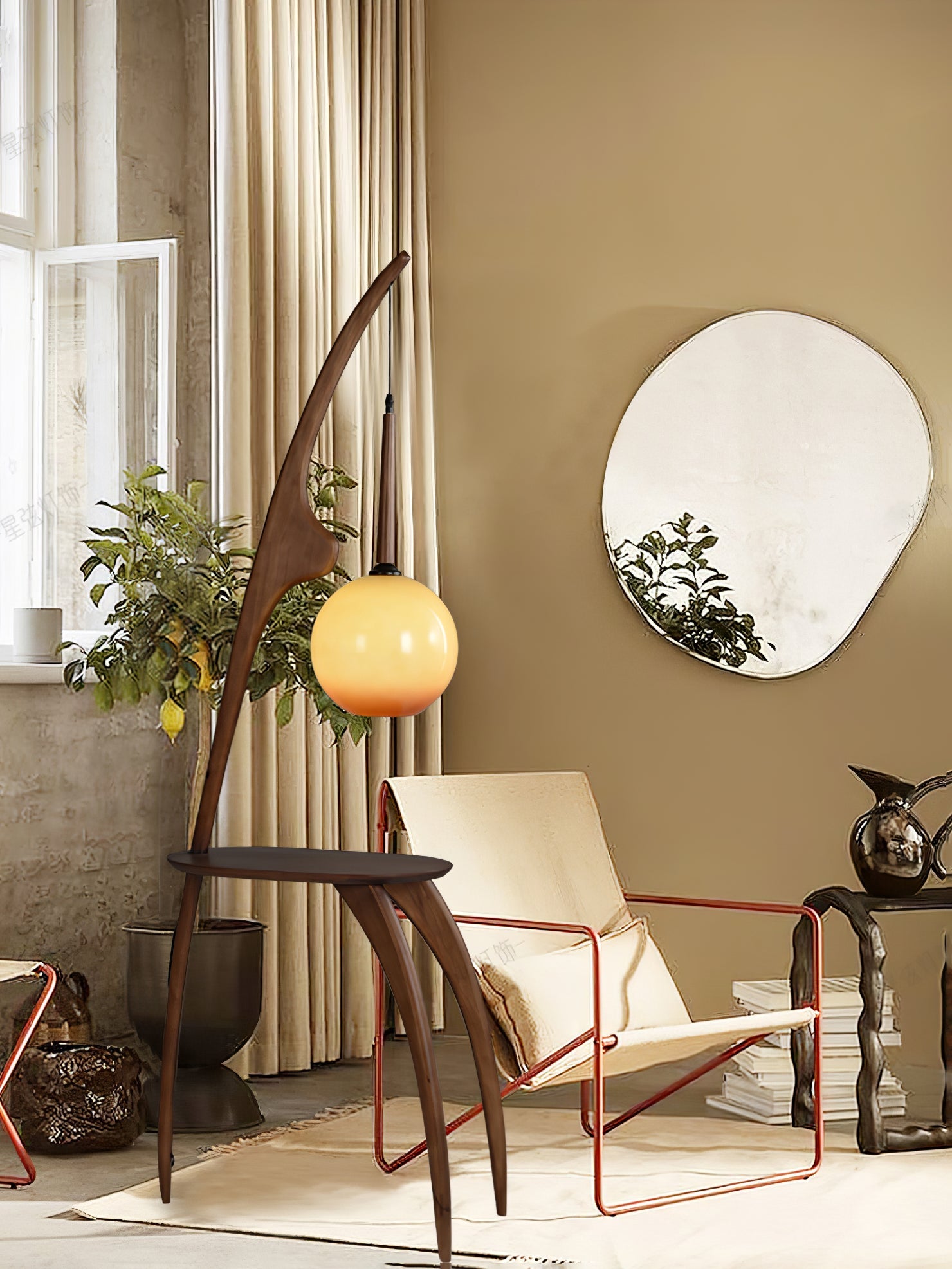 Curved Mantis Arm Floor Lamp - Blowlighting