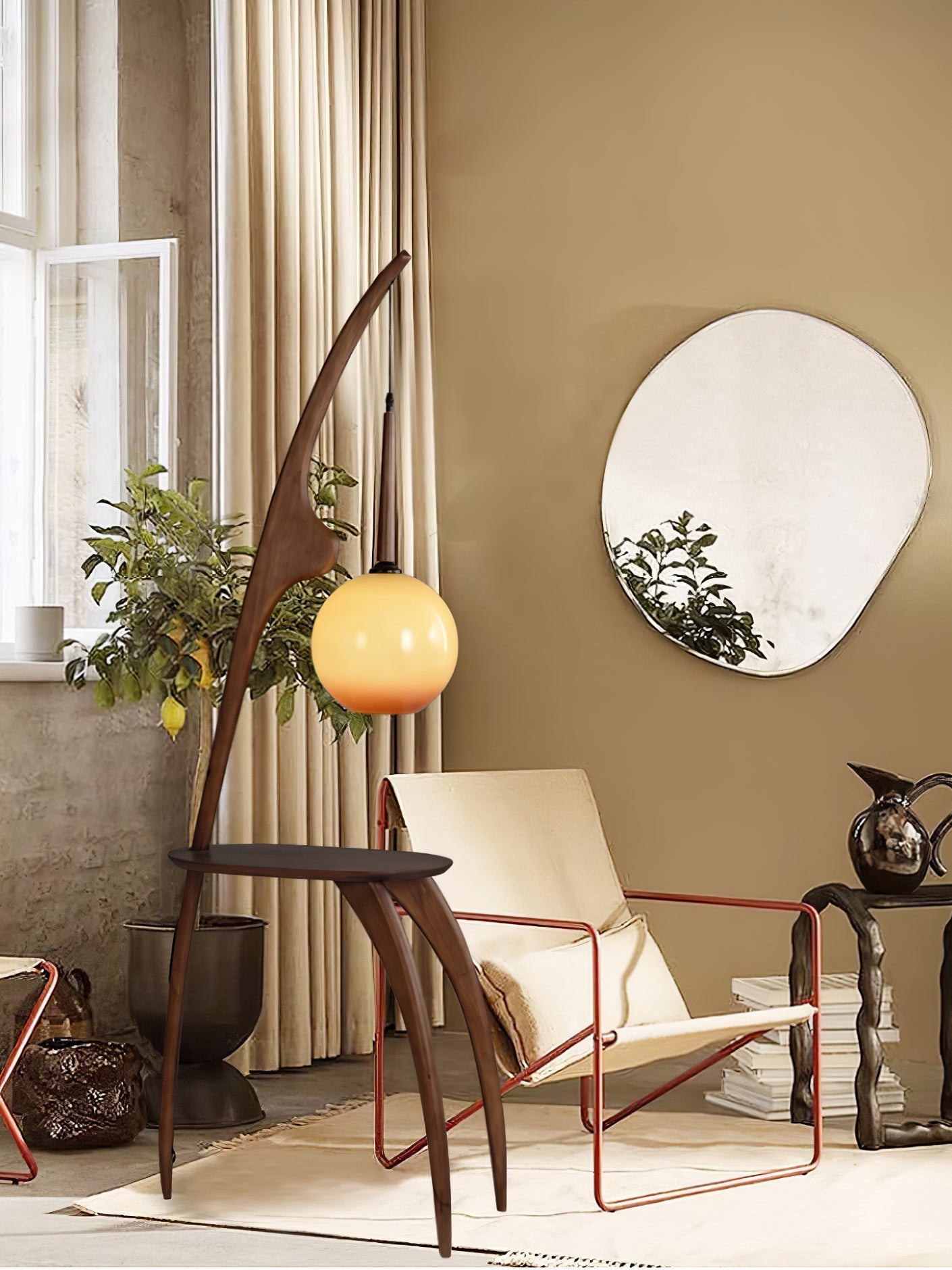 Curved Mantis Arm Floor Lamp - Blowlighting