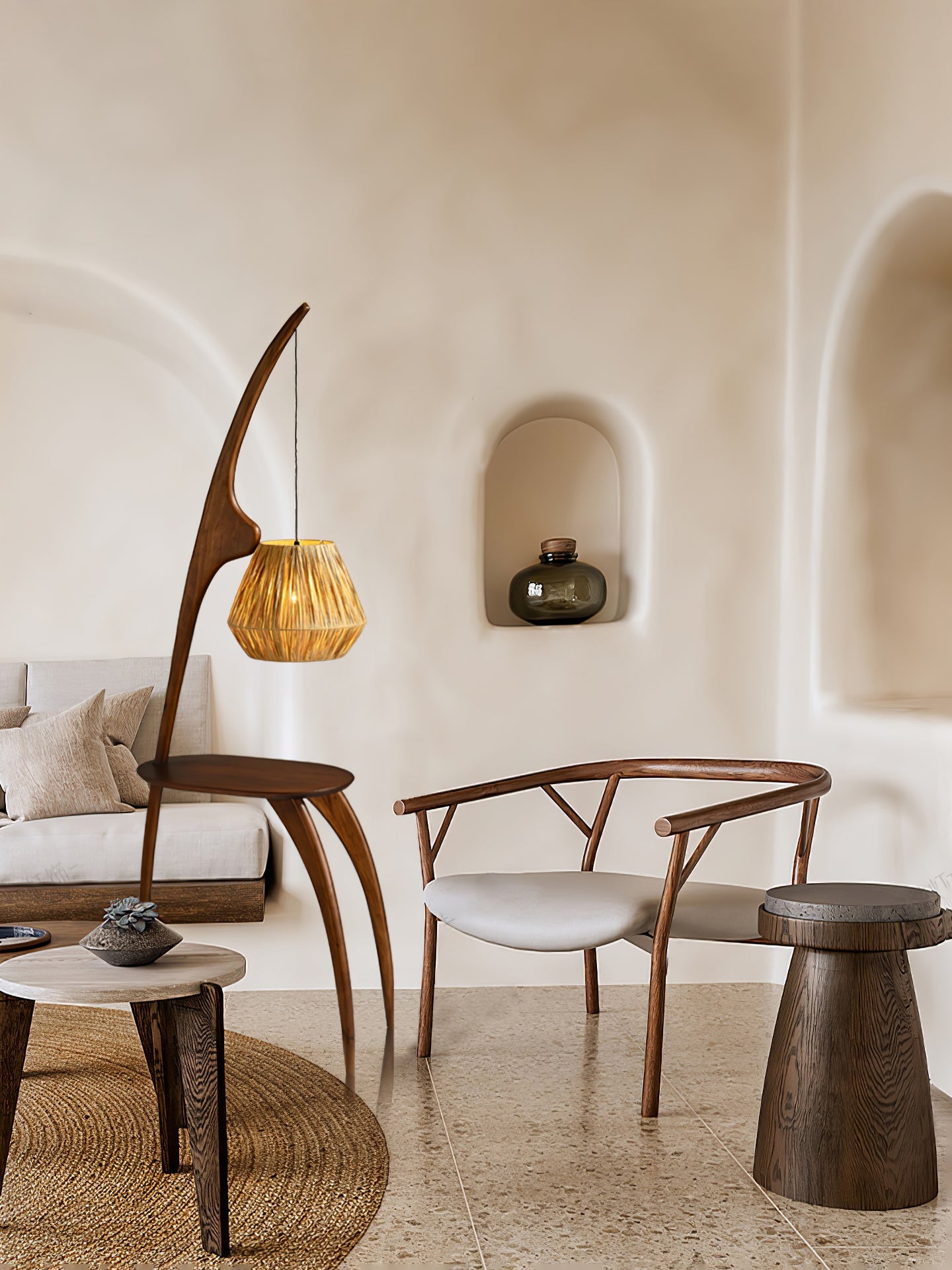 Curved Mantis Arm Floor Lamp - Blowlighting
