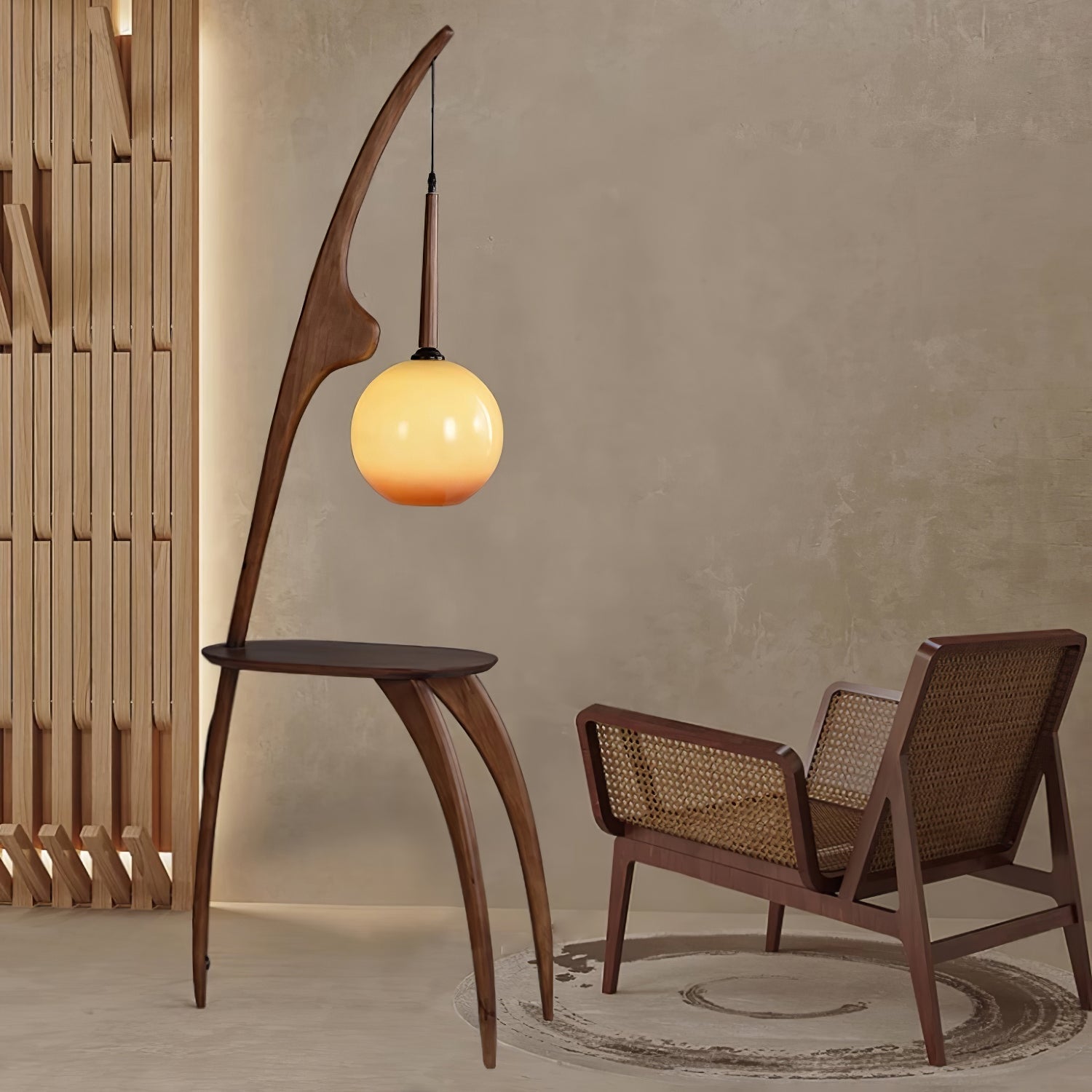 Curved Mantis Arm Floor Lamp - Blowlighting