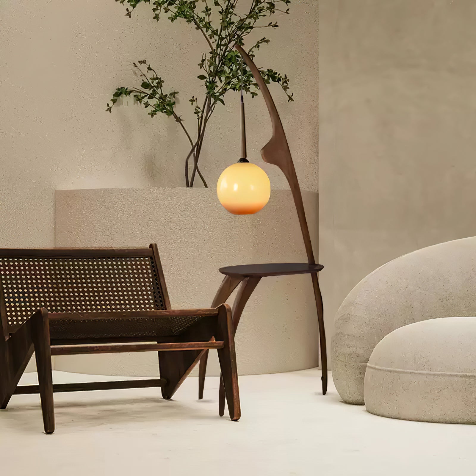 Curved Mantis Arm Floor Lamp - Blowlighting