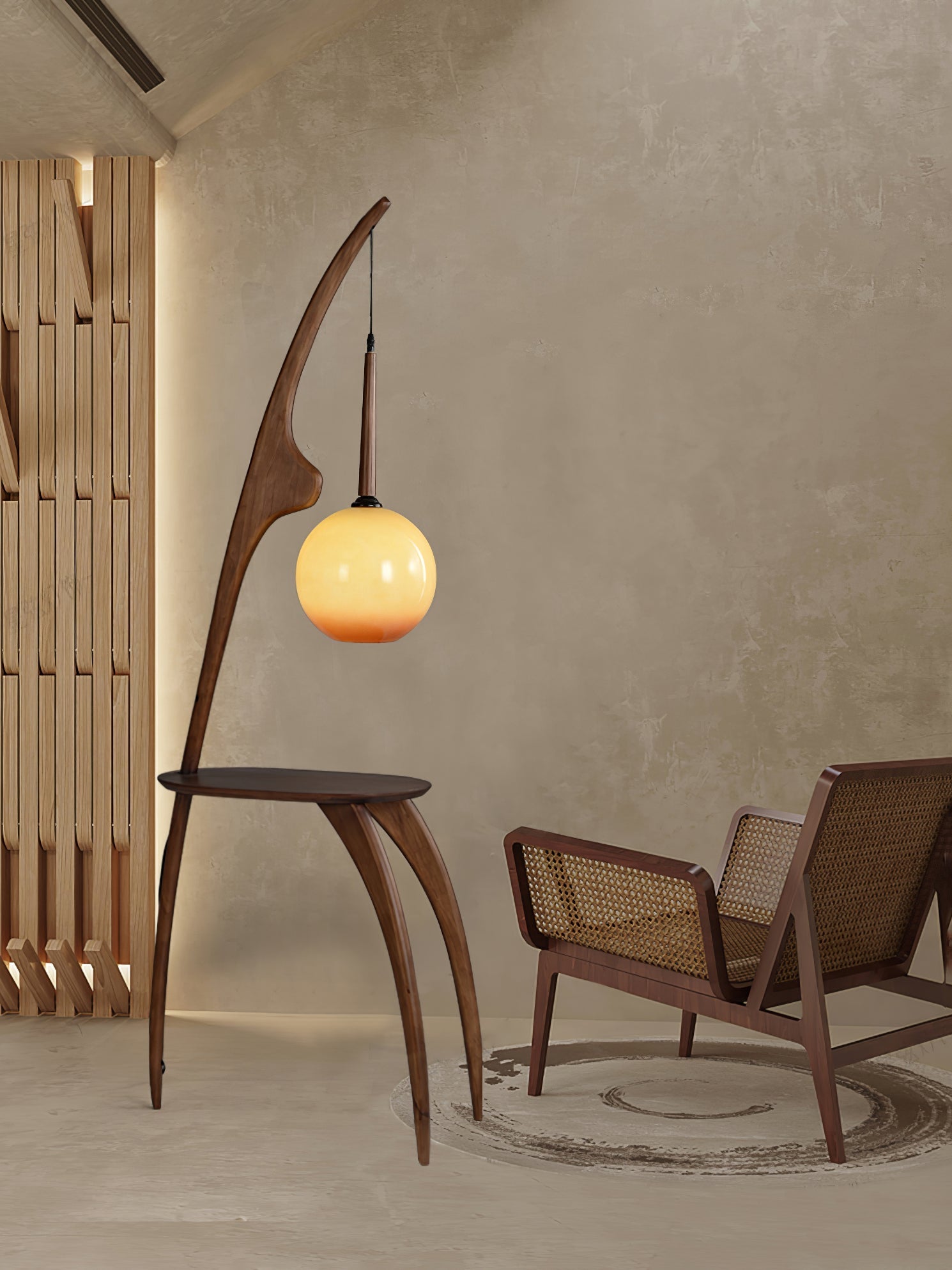 Curved Mantis Arm Floor Lamp - Blowlighting
