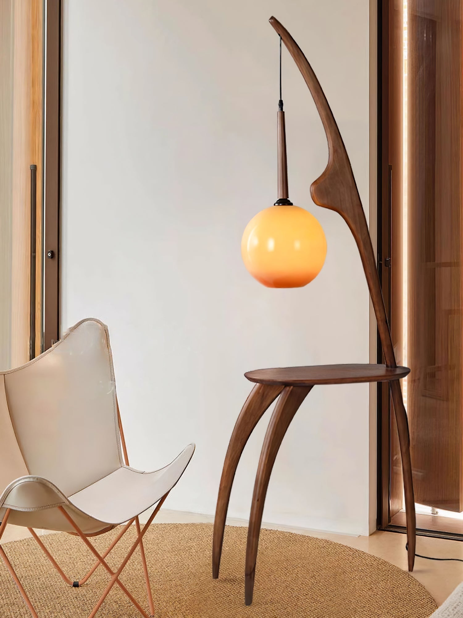 Curved Mantis Arm Floor Lamp - Blowlighting