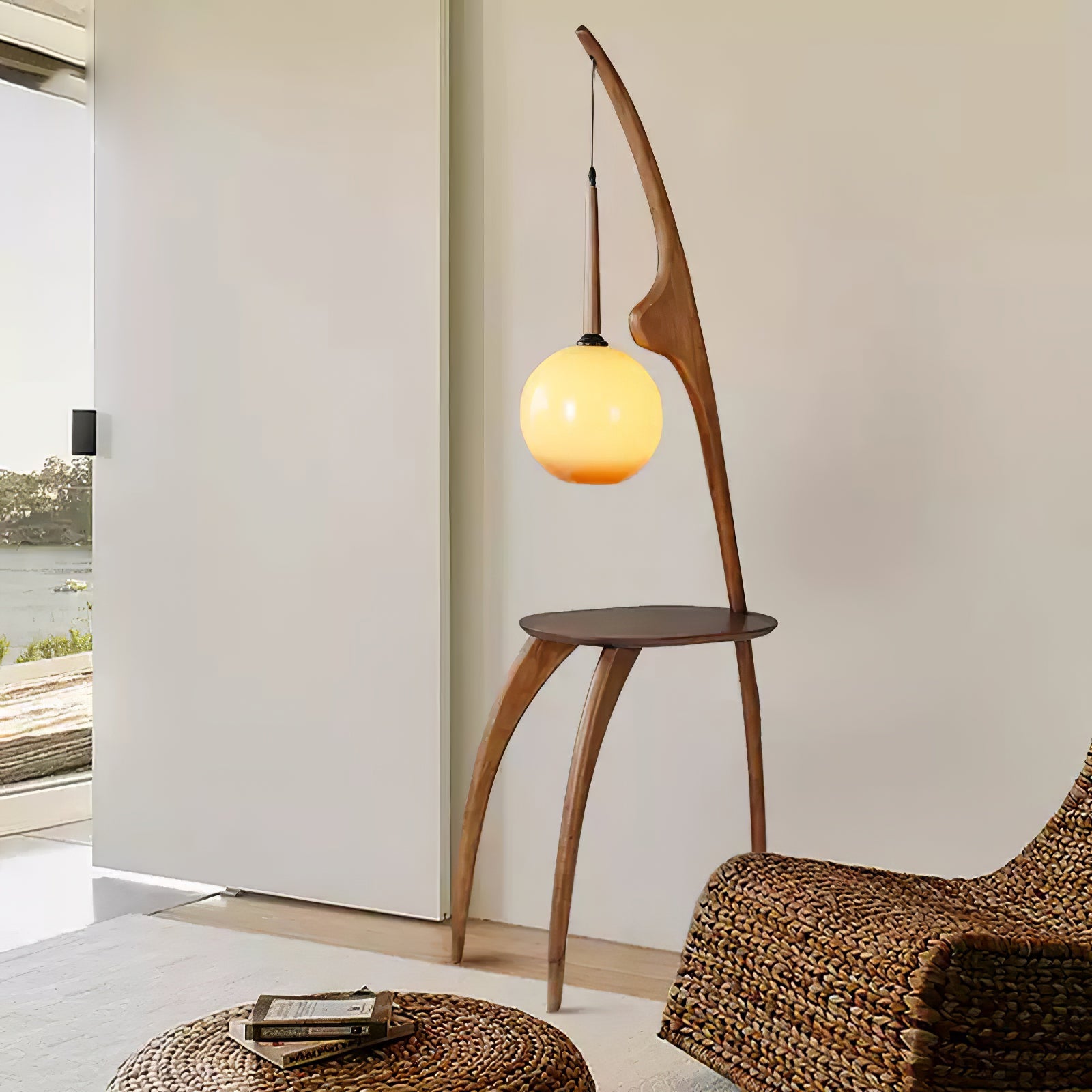 Curved Mantis Arm Floor Lamp - Blowlighting