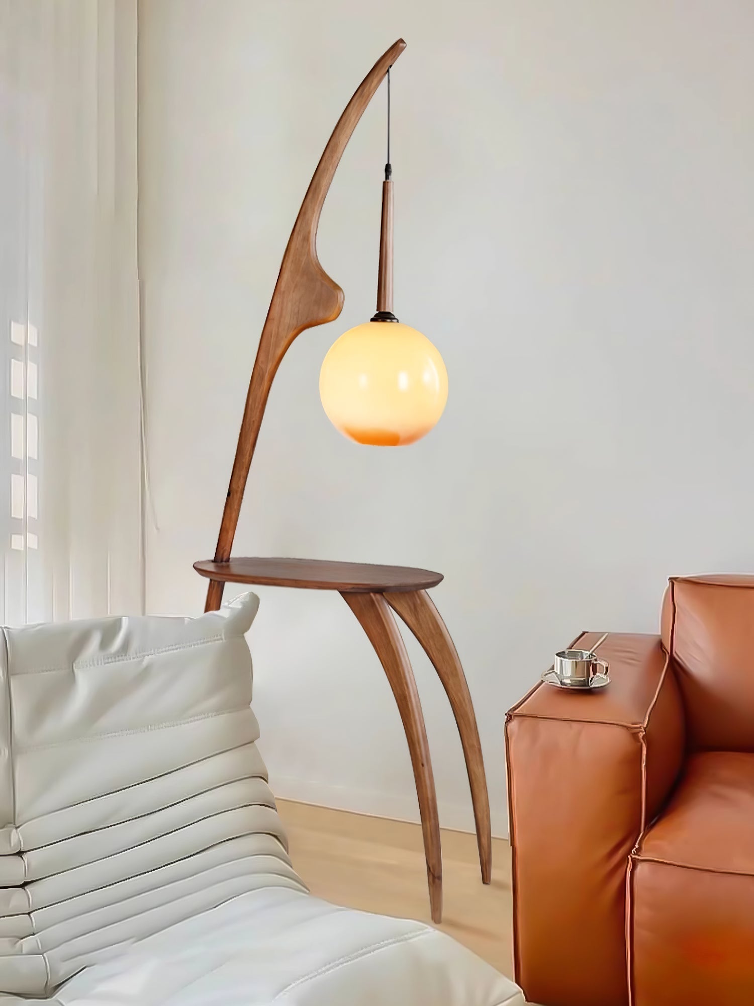 Curved Mantis Arm Floor Lamp - Blowlighting