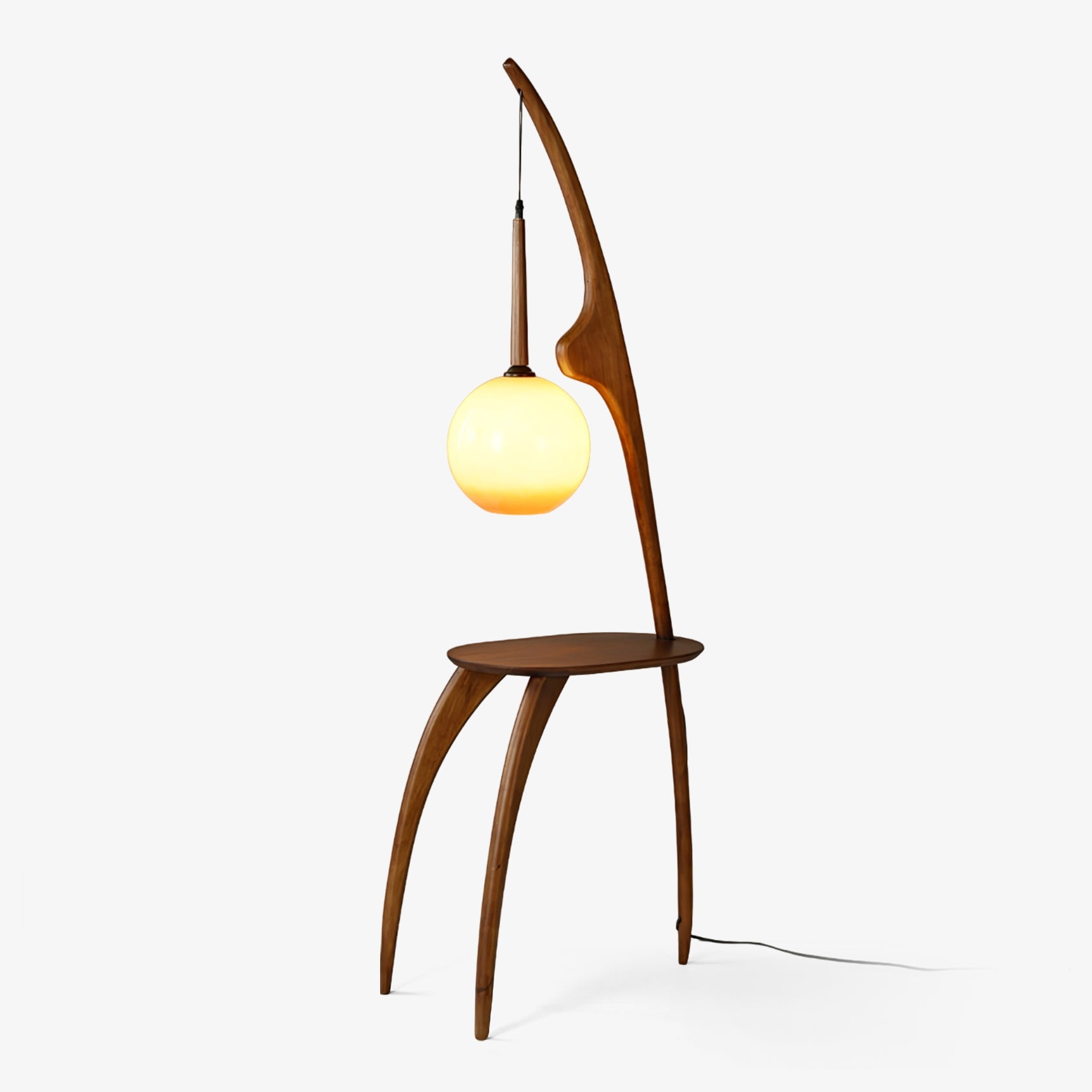Curved Mantis Arm Floor Lamp - Blowlighting