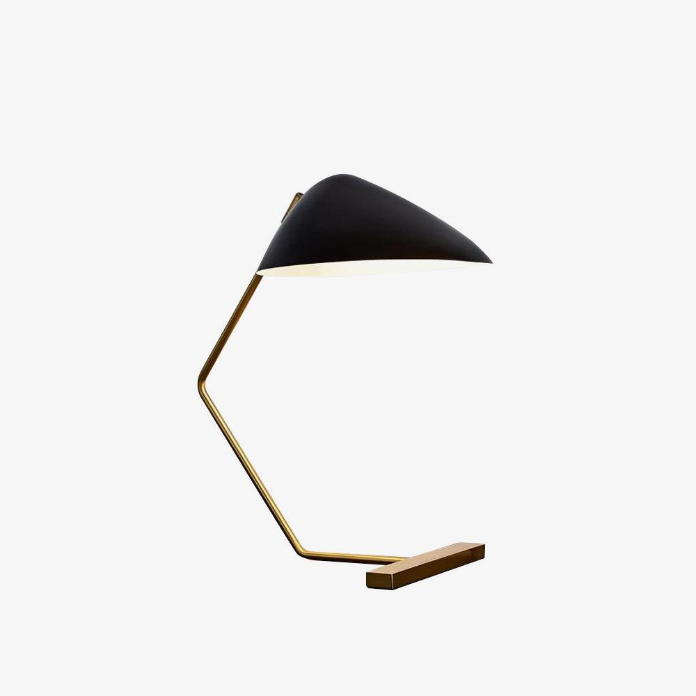 Curvilinear Mid-Century Table Lamp - Blowlighting