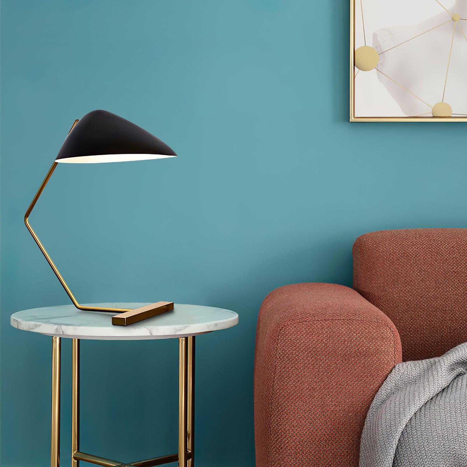 Curvilinear Mid-Century Table Lamp - Blowlighting