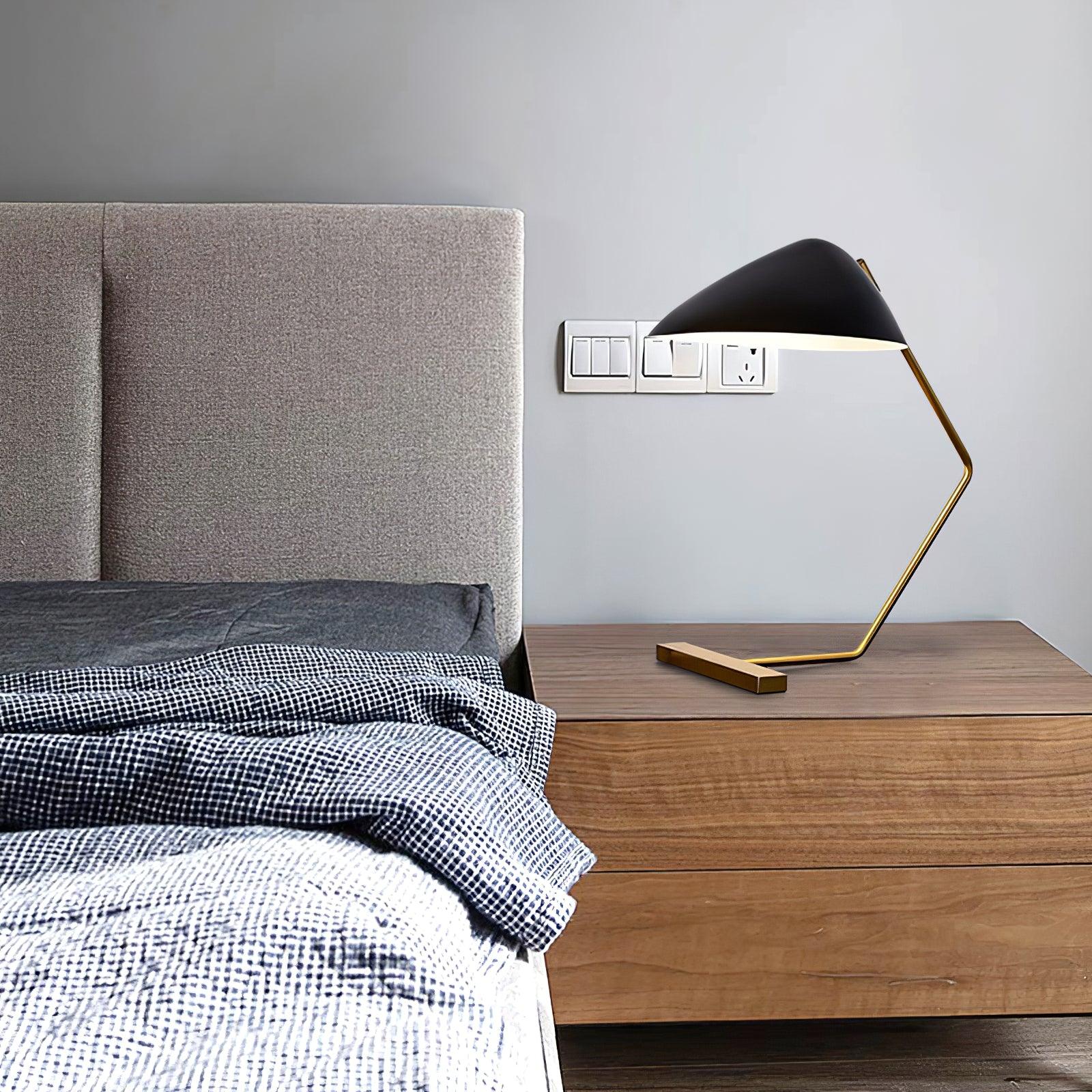 Curvilinear Mid-Century Table Lamp - Blowlighting