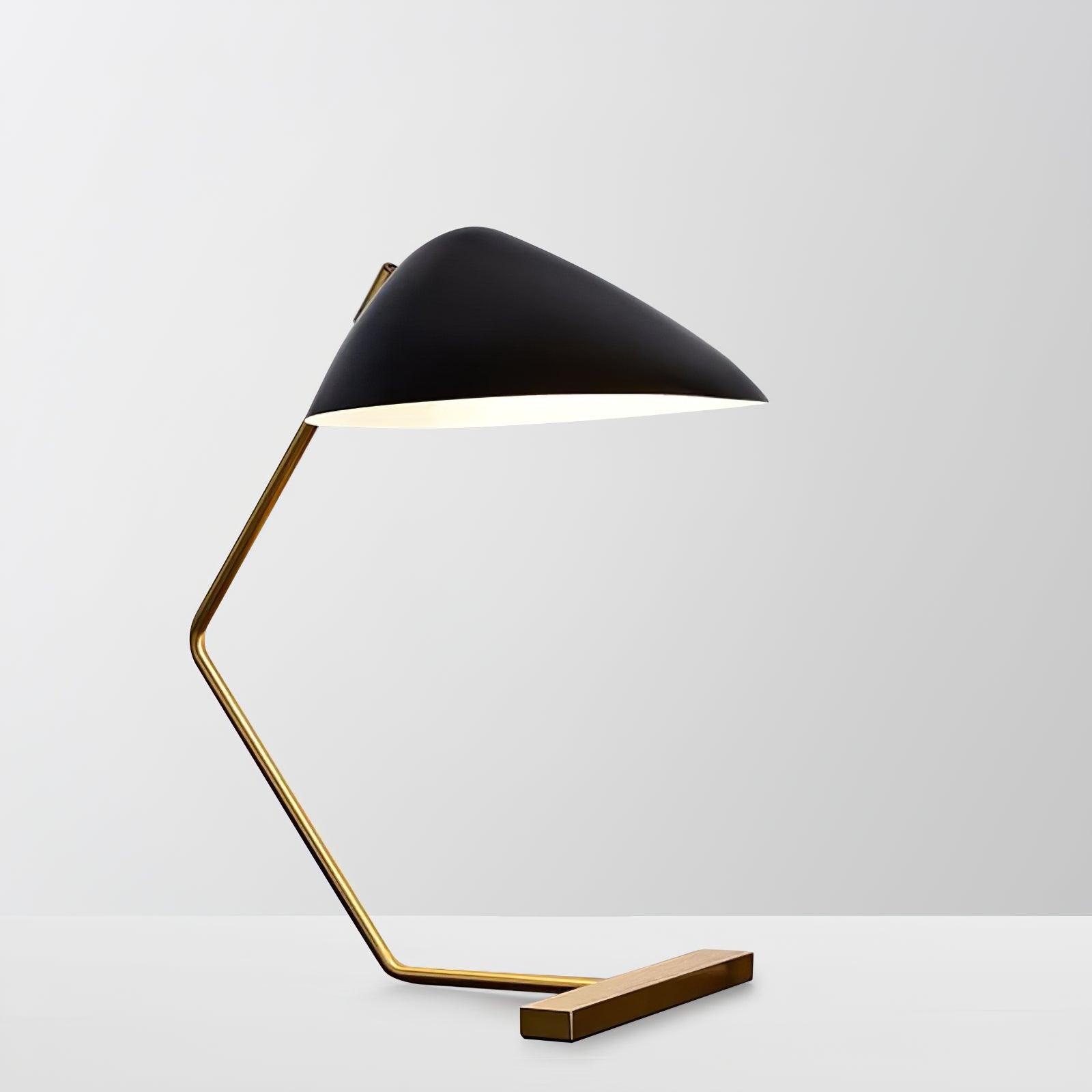 Curvilinear Mid-Century Table Lamp - Blowlighting