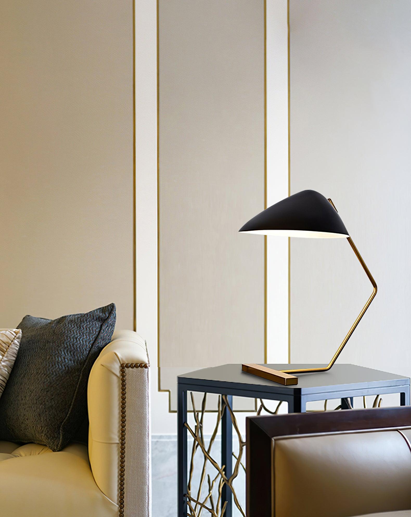 Curvilinear Mid-Century Table Lamp - Blowlighting